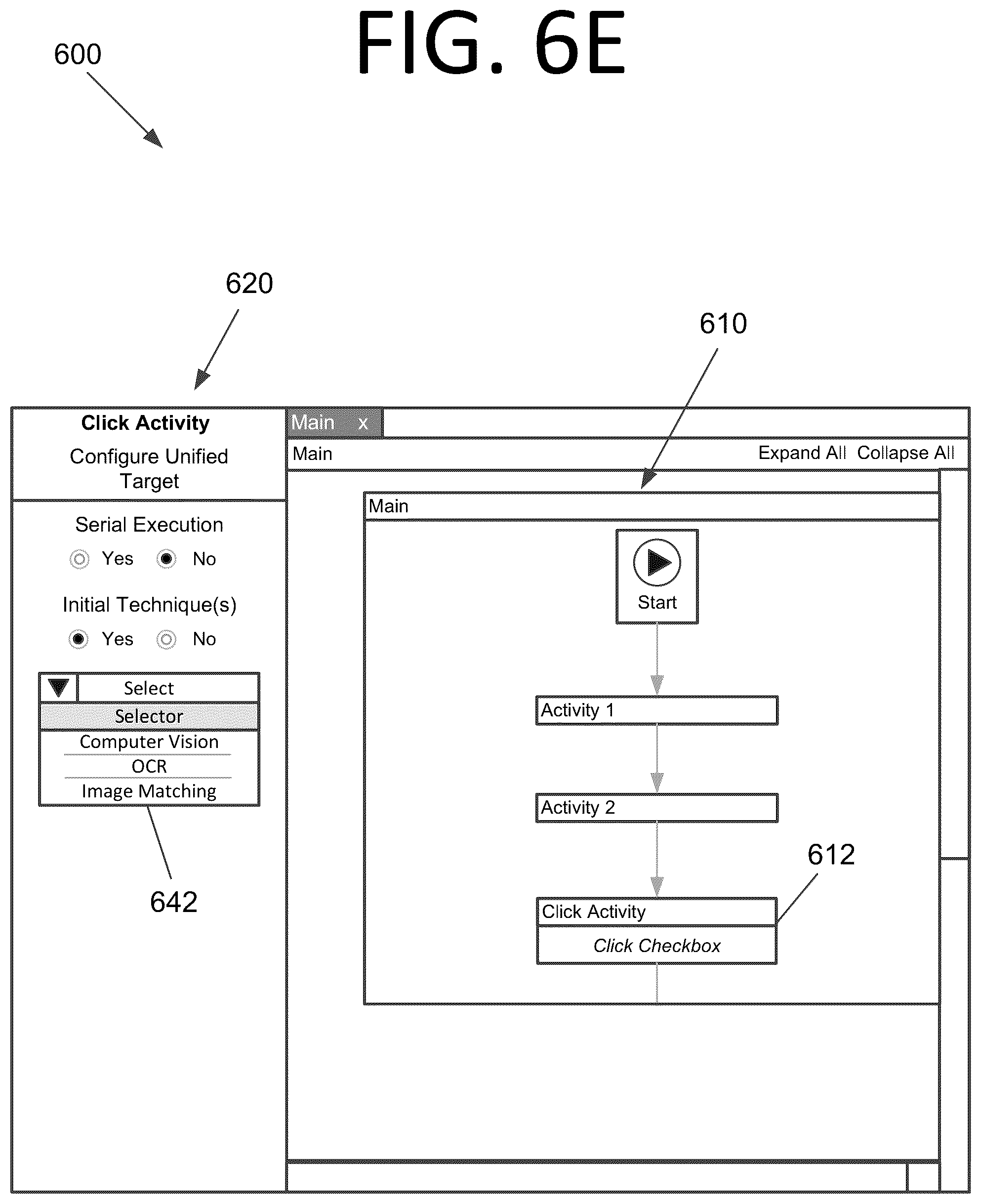 Patent US12099704 Figure 10 – Graphical element detection using a combined series and delayed parallel execution unified target technique, a default graphical element detection technique, or both