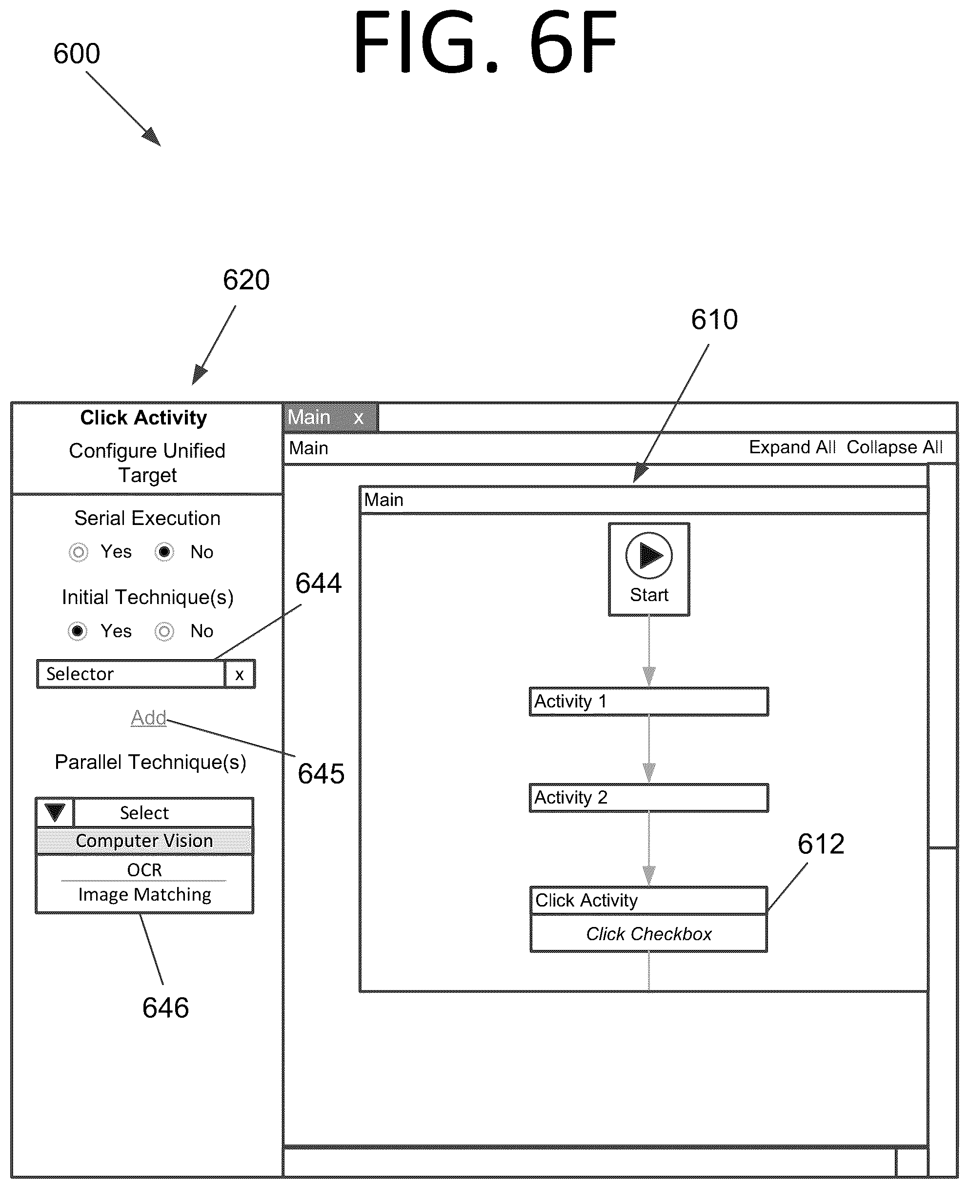 Patent US12099704 Figure 11 – Graphical element detection using a combined series and delayed parallel execution unified target technique, a default graphical element detection technique, or both