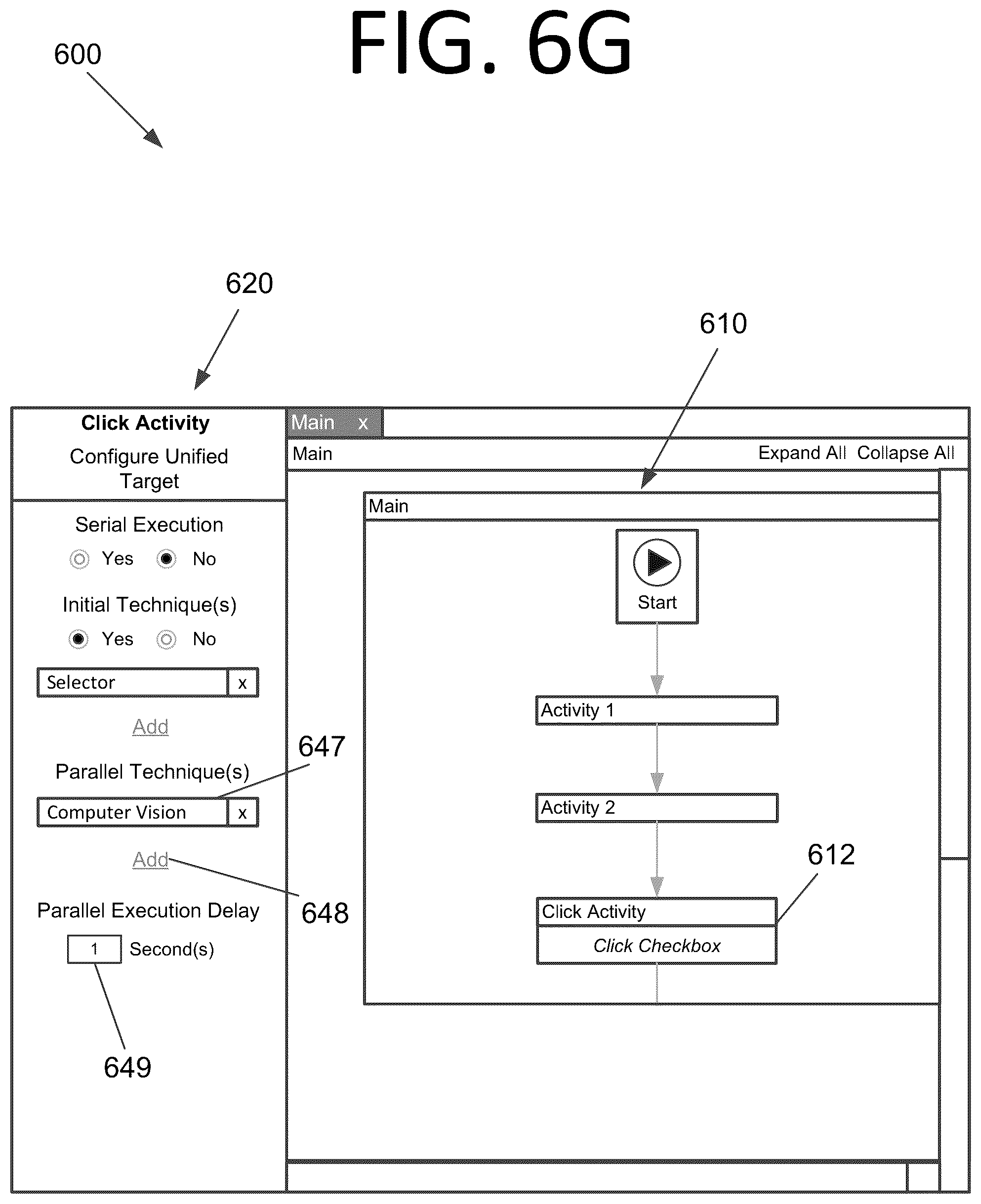 Patent US12099704 Figure 12 – Graphical element detection using a combined series and delayed parallel execution unified target technique, a default graphical element detection technique, or both