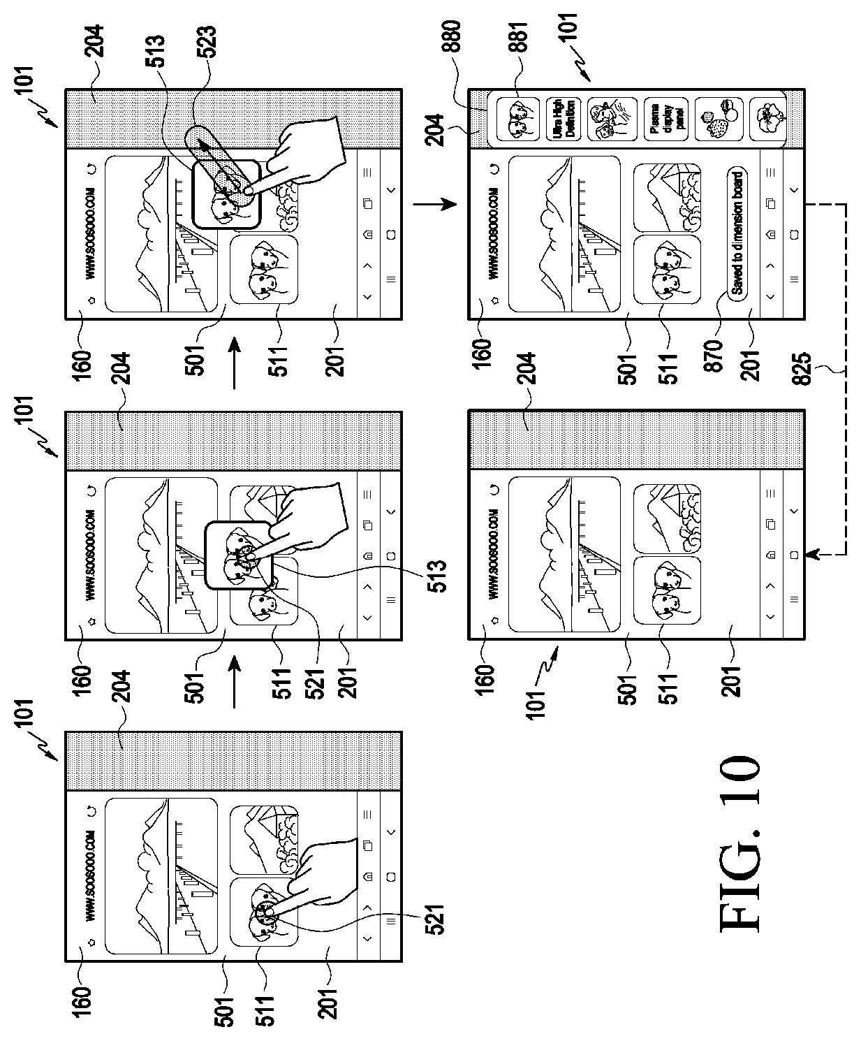 Patent US12099708 Figure 12 – Electronic device comprising flexible display module and method for operating same