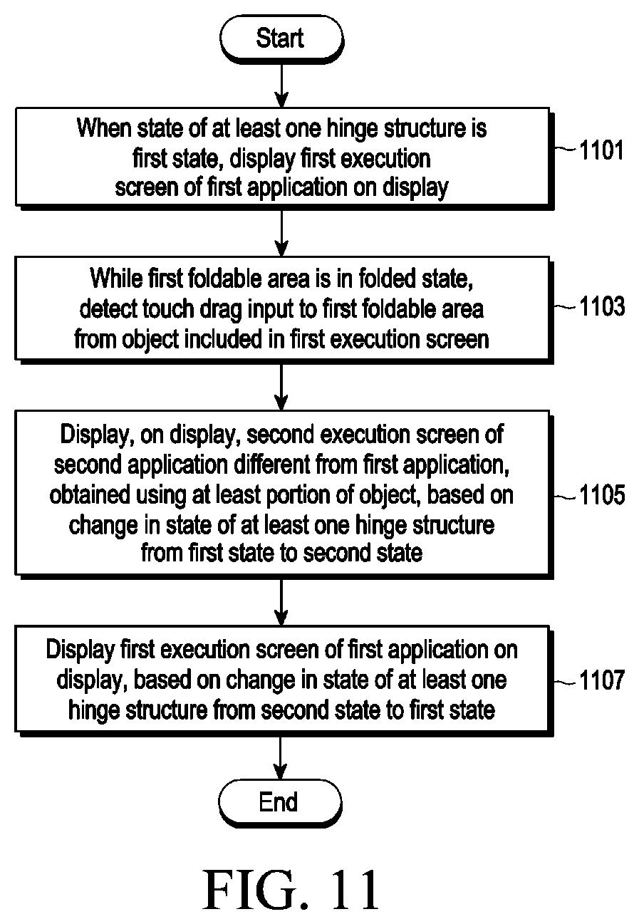 Patent US12099708 Figure 13 – Electronic device comprising flexible display module and method for operating same