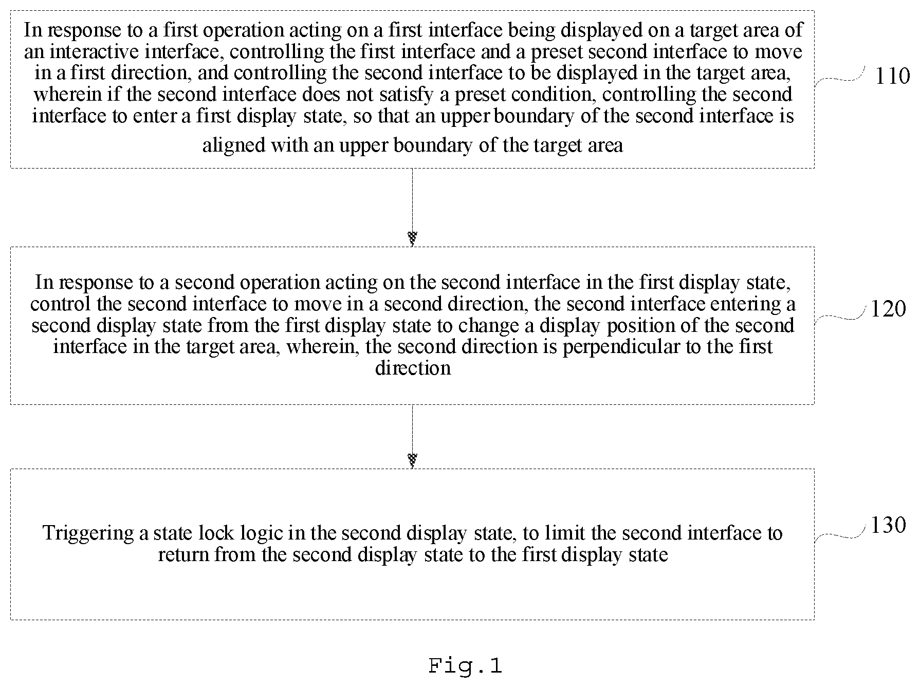 Patent US12099709 — Display method and apparatus, electronic device, and storage medium — Figure 1