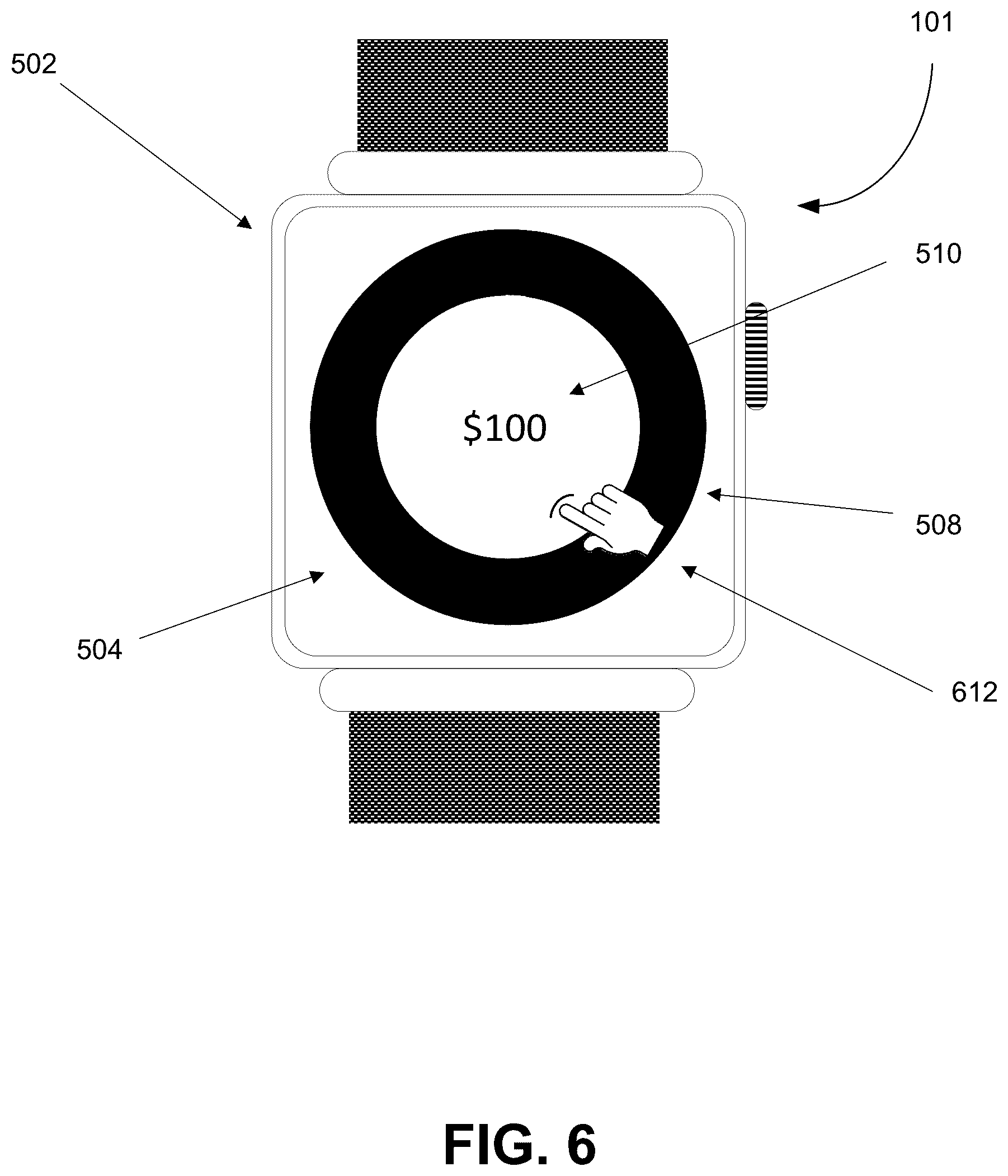 Patent US12099710 Figure 5 – User interface for smartwatches and wearable devices