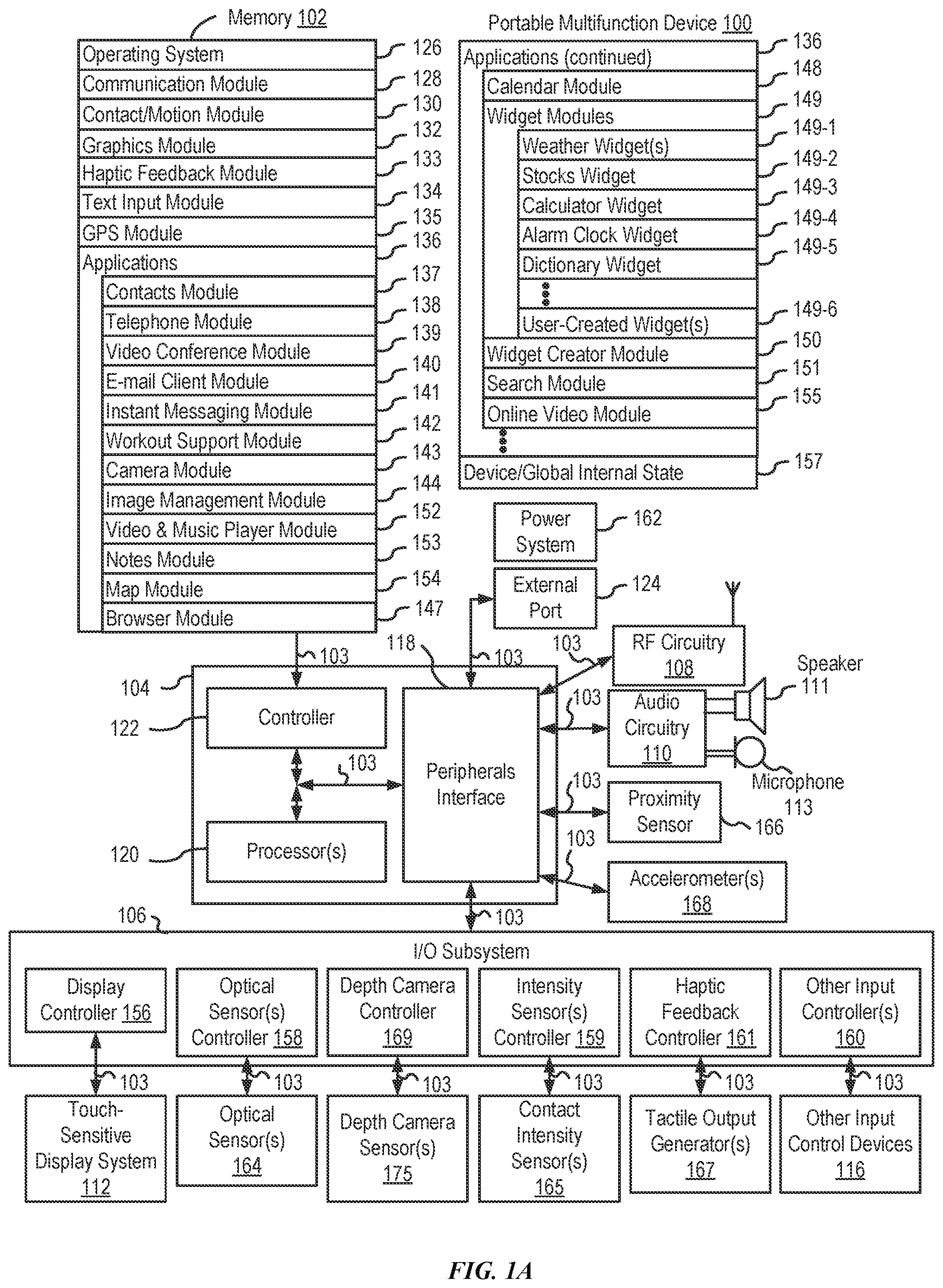Patent US12099713 Figure 1 – User interfaces related to time
