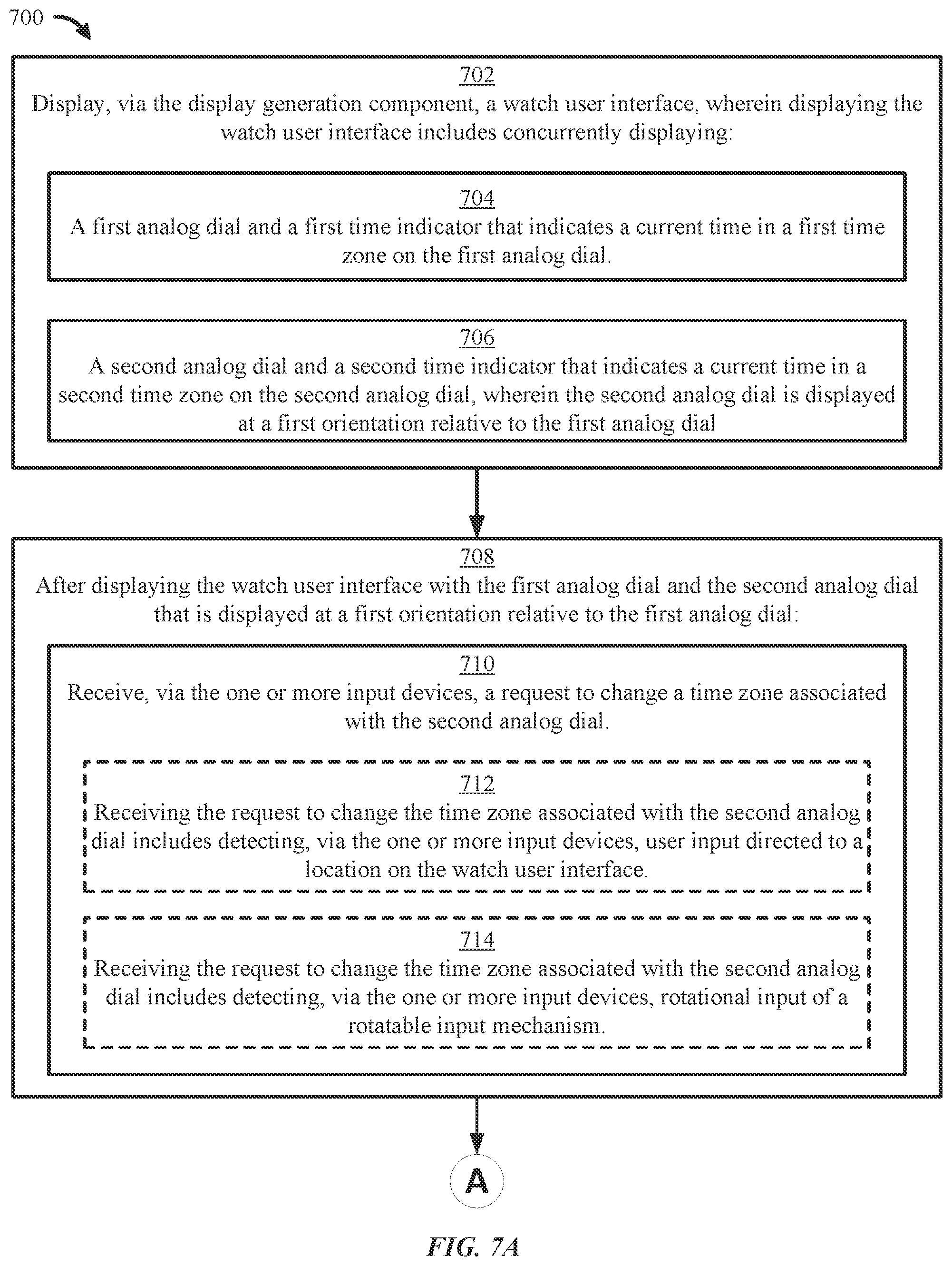 Patent US12099713 Figure 11 – User interfaces related to time