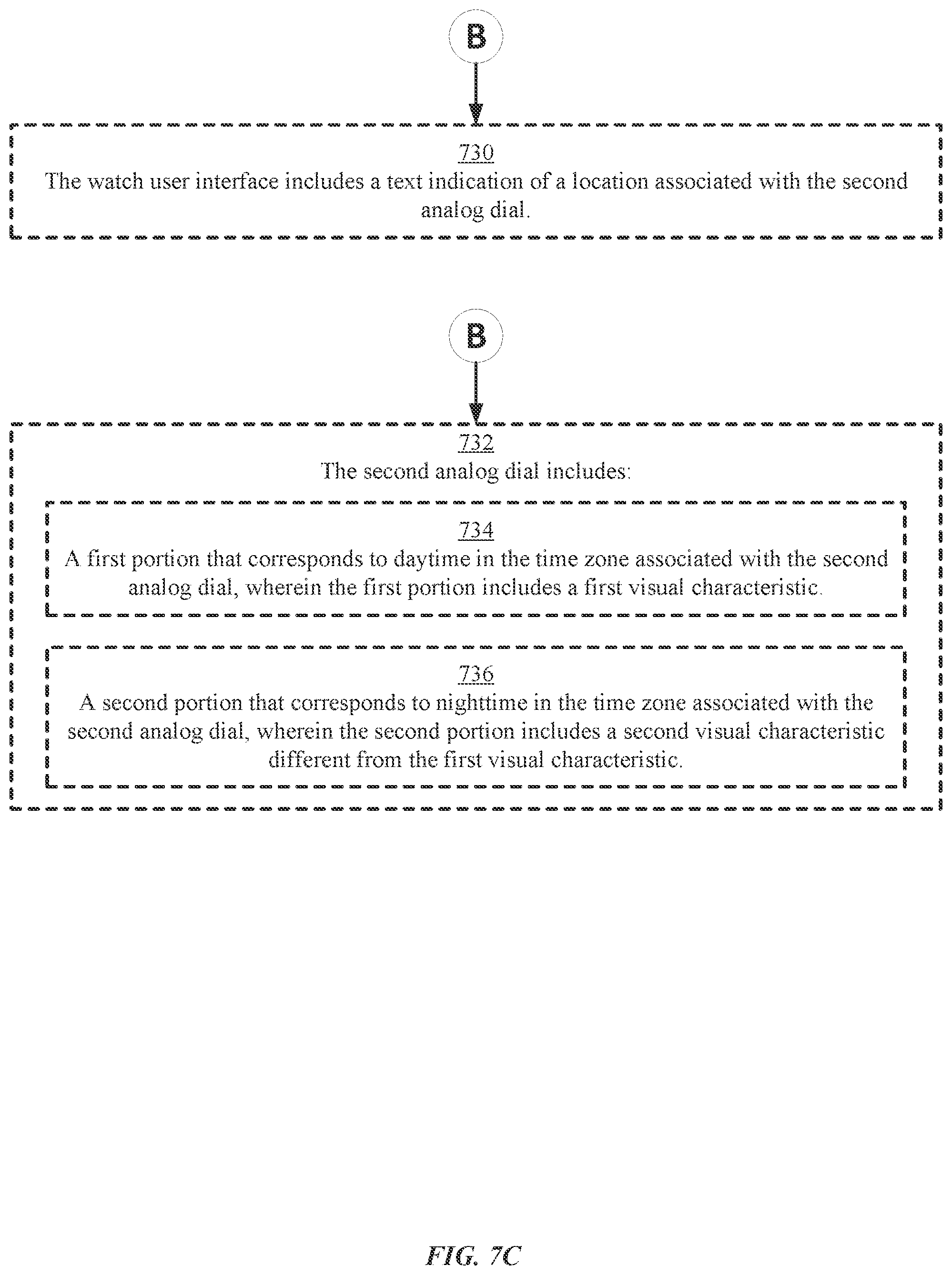 Patent US12099713 Figure 13 – User interfaces related to time