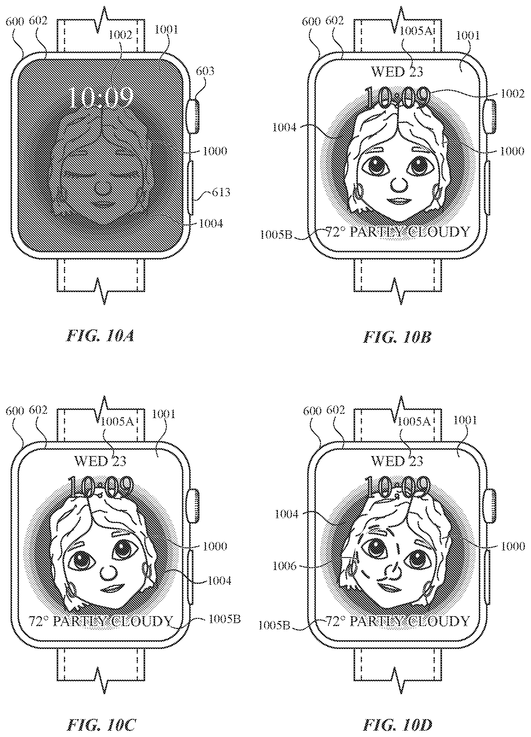Patent US12099713 Figure 20 – User interfaces related to time
