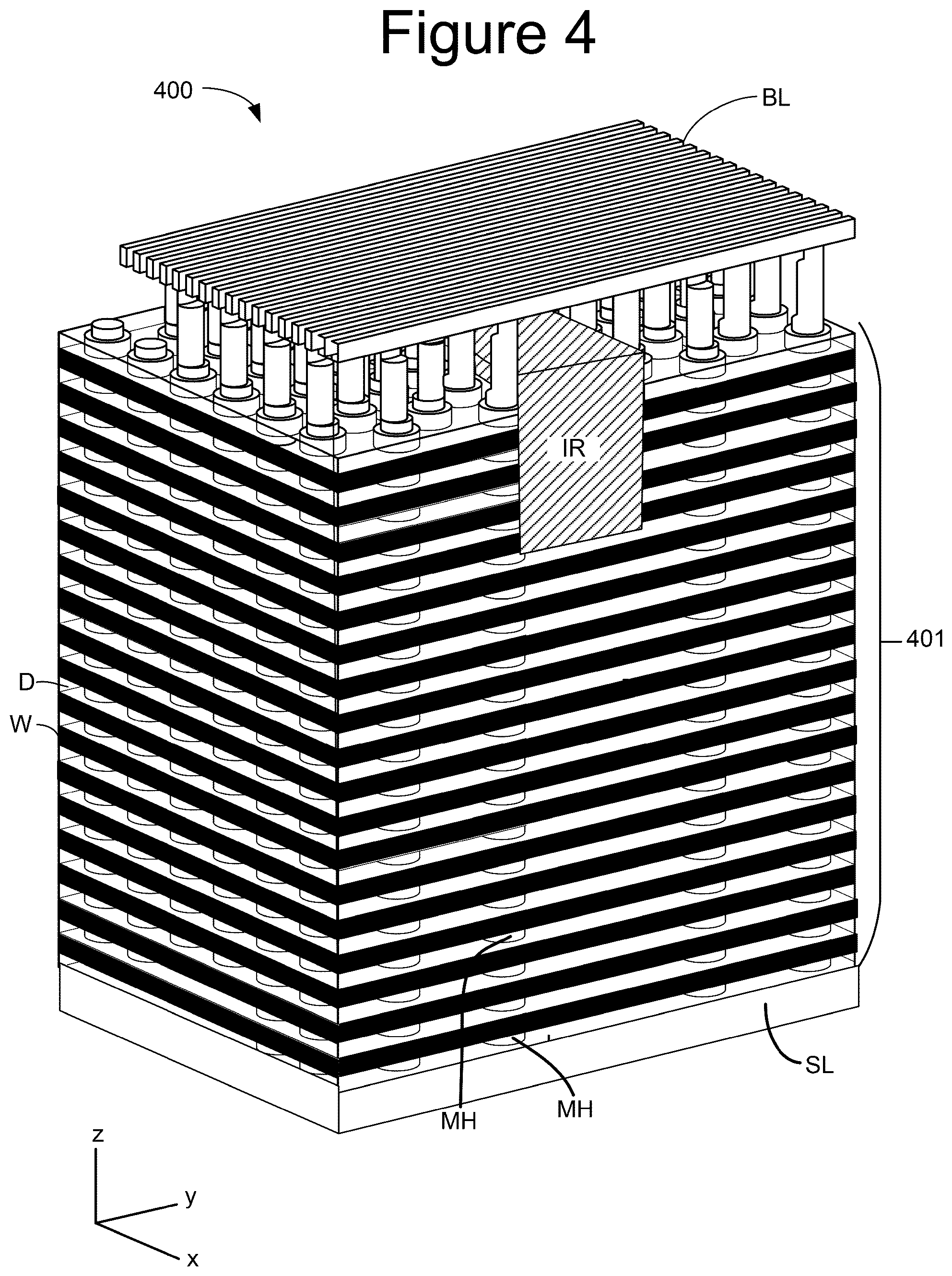 Patent US12099728 Figure 5 – Non-volatile memory with programmable resistance non-data word line