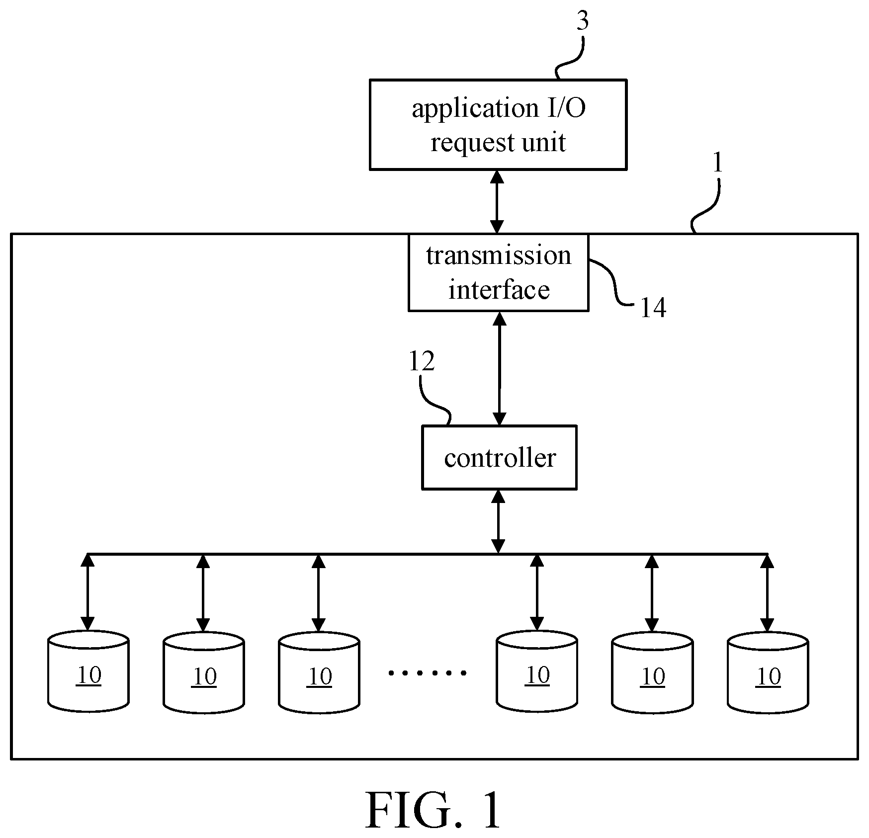 Patent US12099730 Figure 1 – Data storage system with intelligent power management