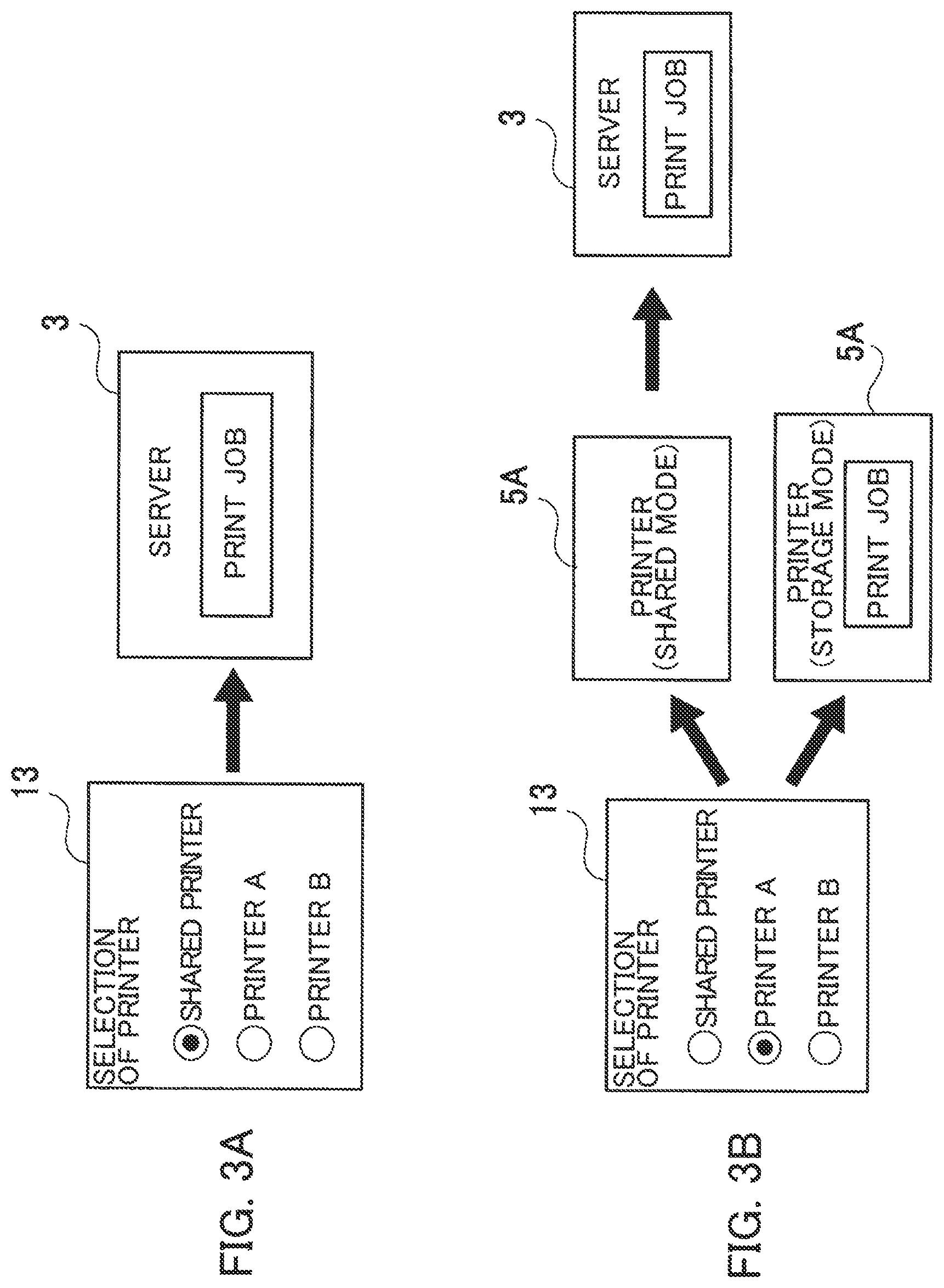 Patent US12099755 Figure 3 – Printer provided with mode in which print based on print job transmitted from client device is restricted
