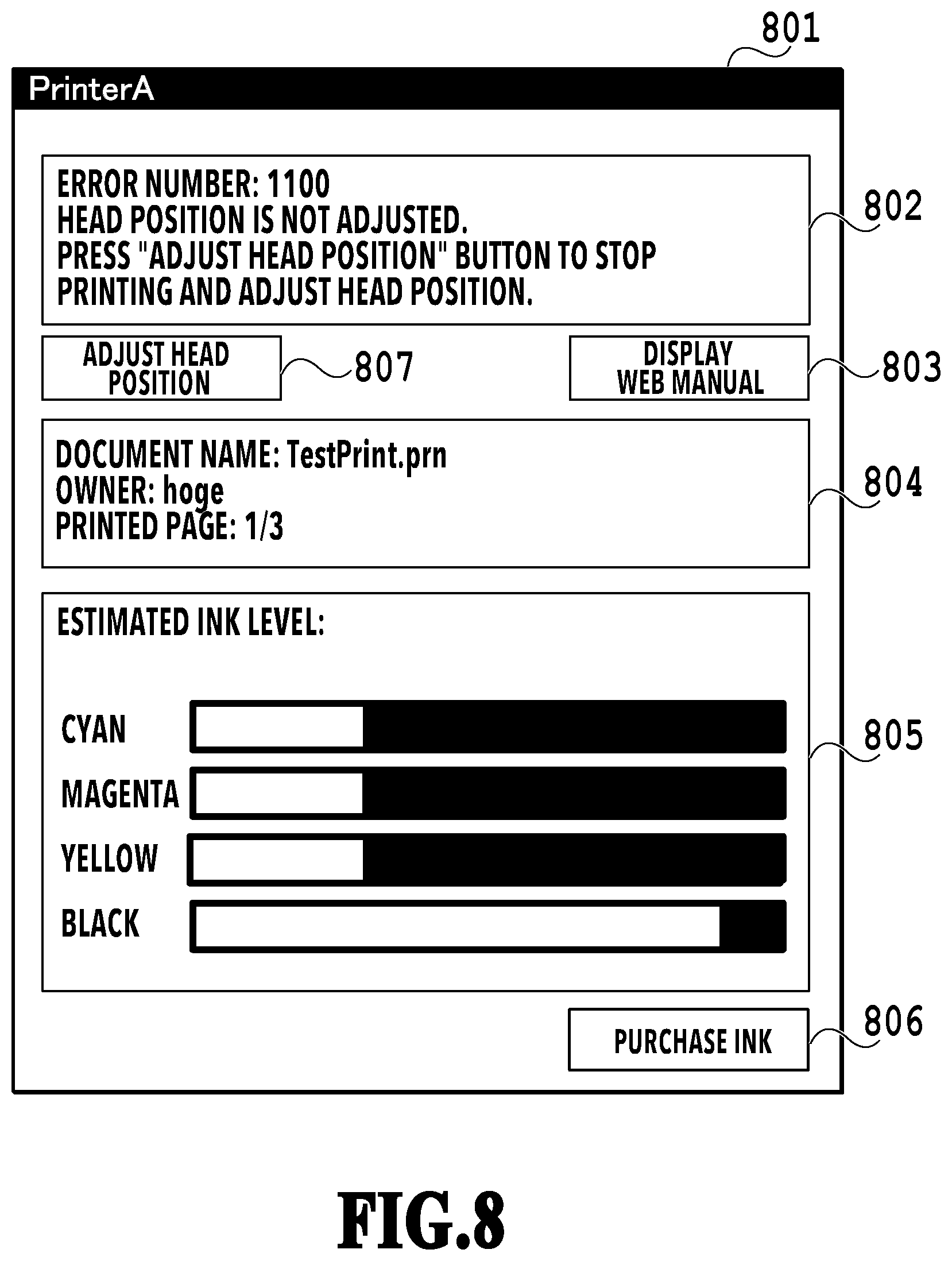 Patent US12099759 Figure 8 – Information processing apparatus, method of controlling information processing apparatus, and storage medium