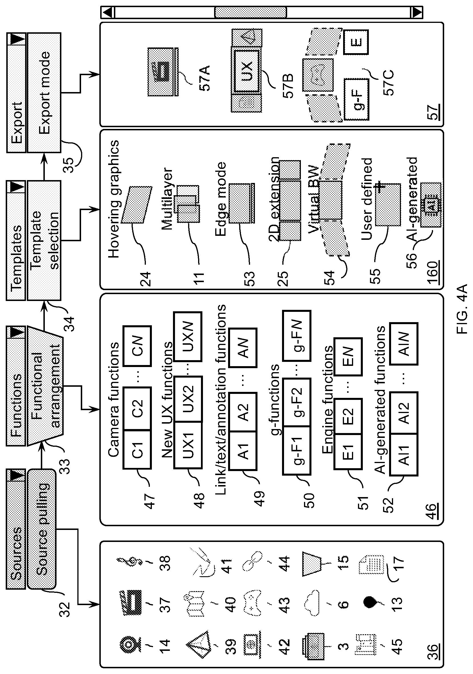 Patent US12099771 Figure 4 – Methods and systems for interactive displays with intelligent generative content and tandem computing