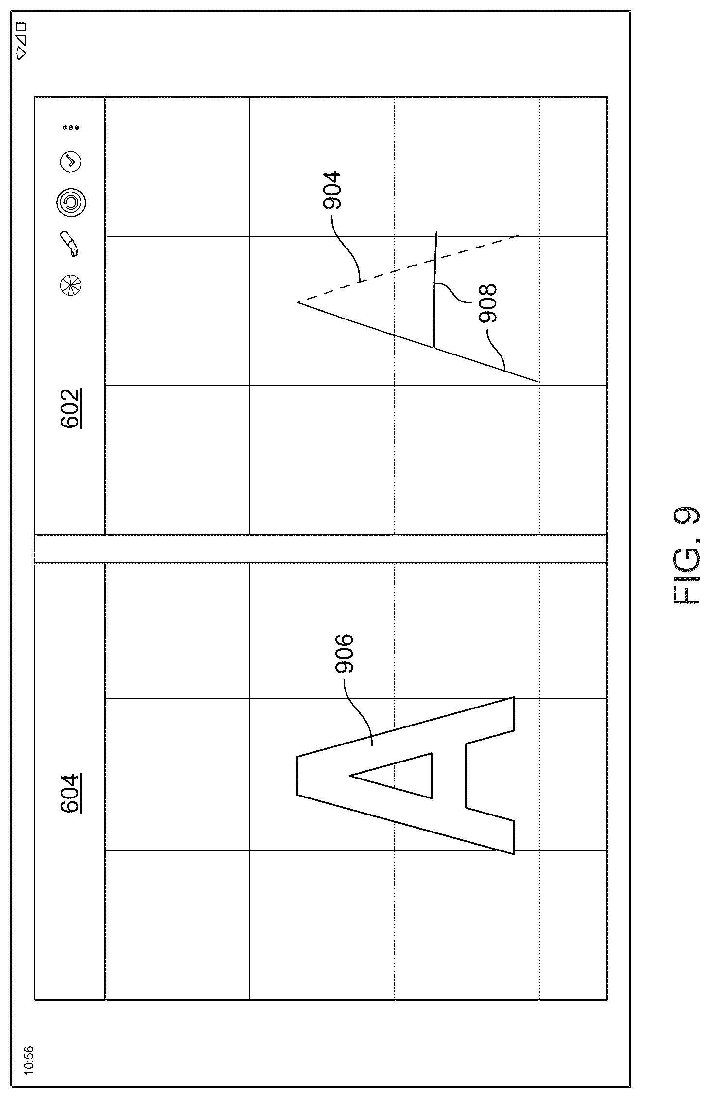 Patent US12099774 Figure 9 – Instruction color book painting for dual-screen devices