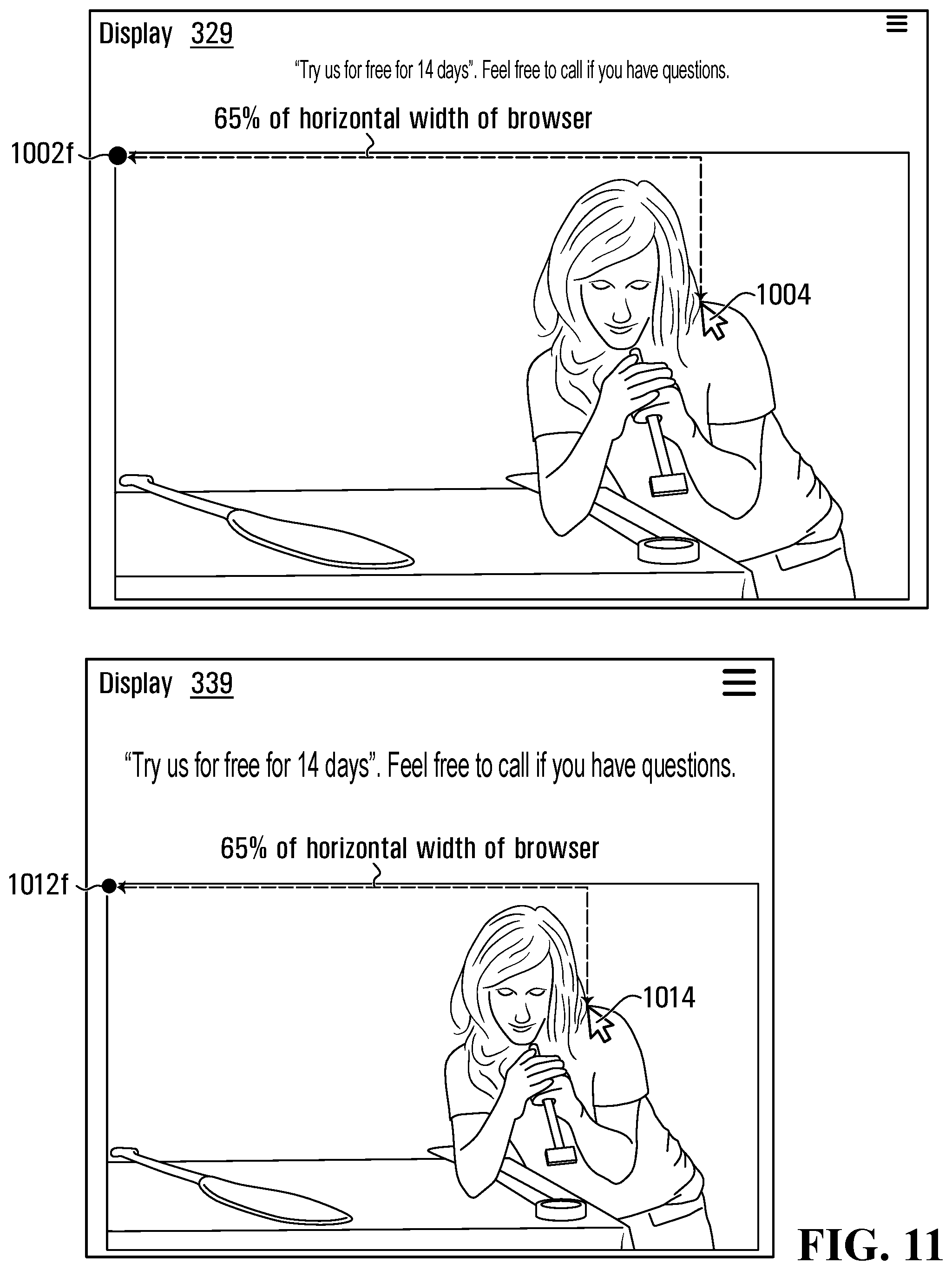 Patent US12099775 Figure 10 – Systems and methods for displaying a cursor on another user device