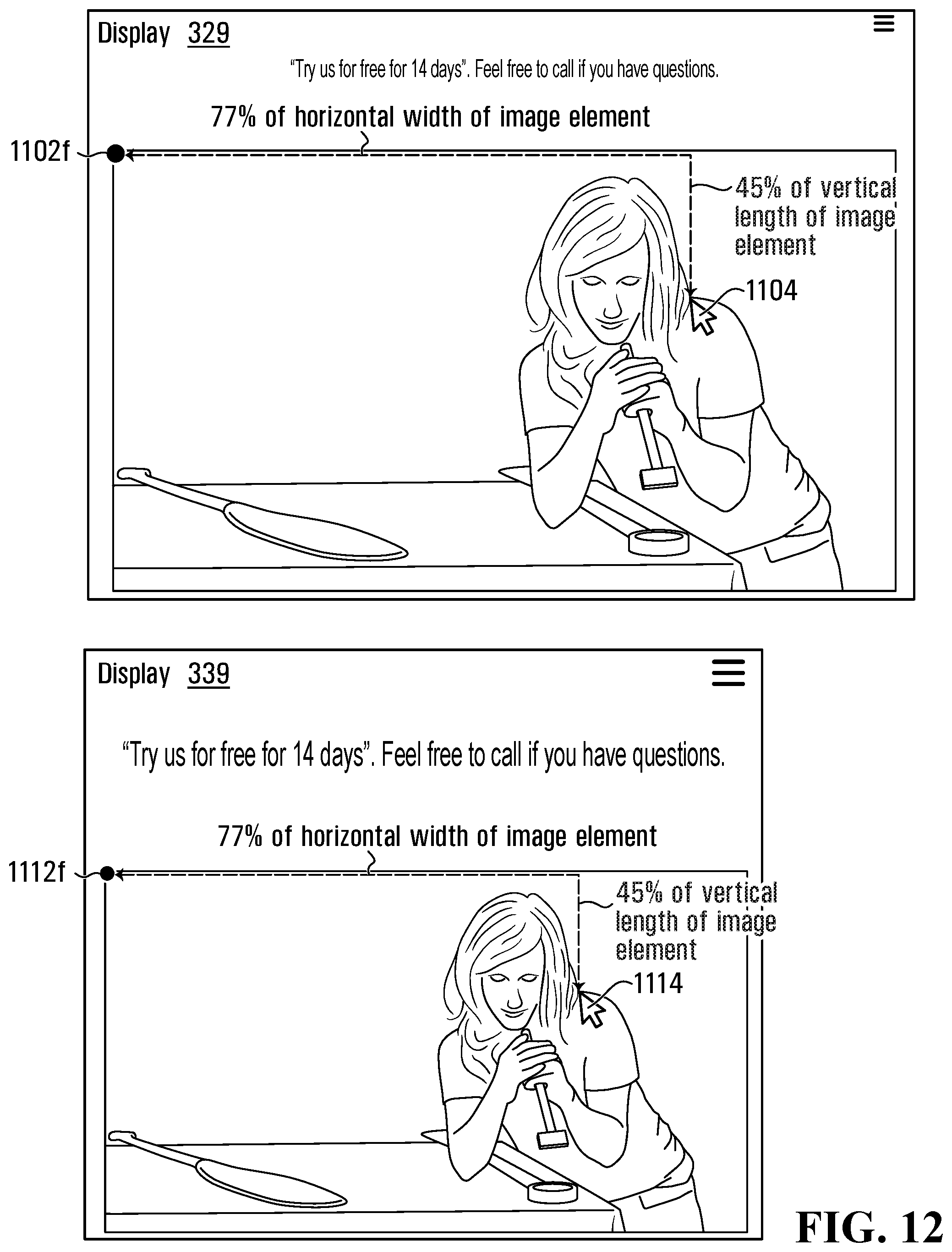 Patent US12099775 Figure 11 – Systems and methods for displaying a cursor on another user device