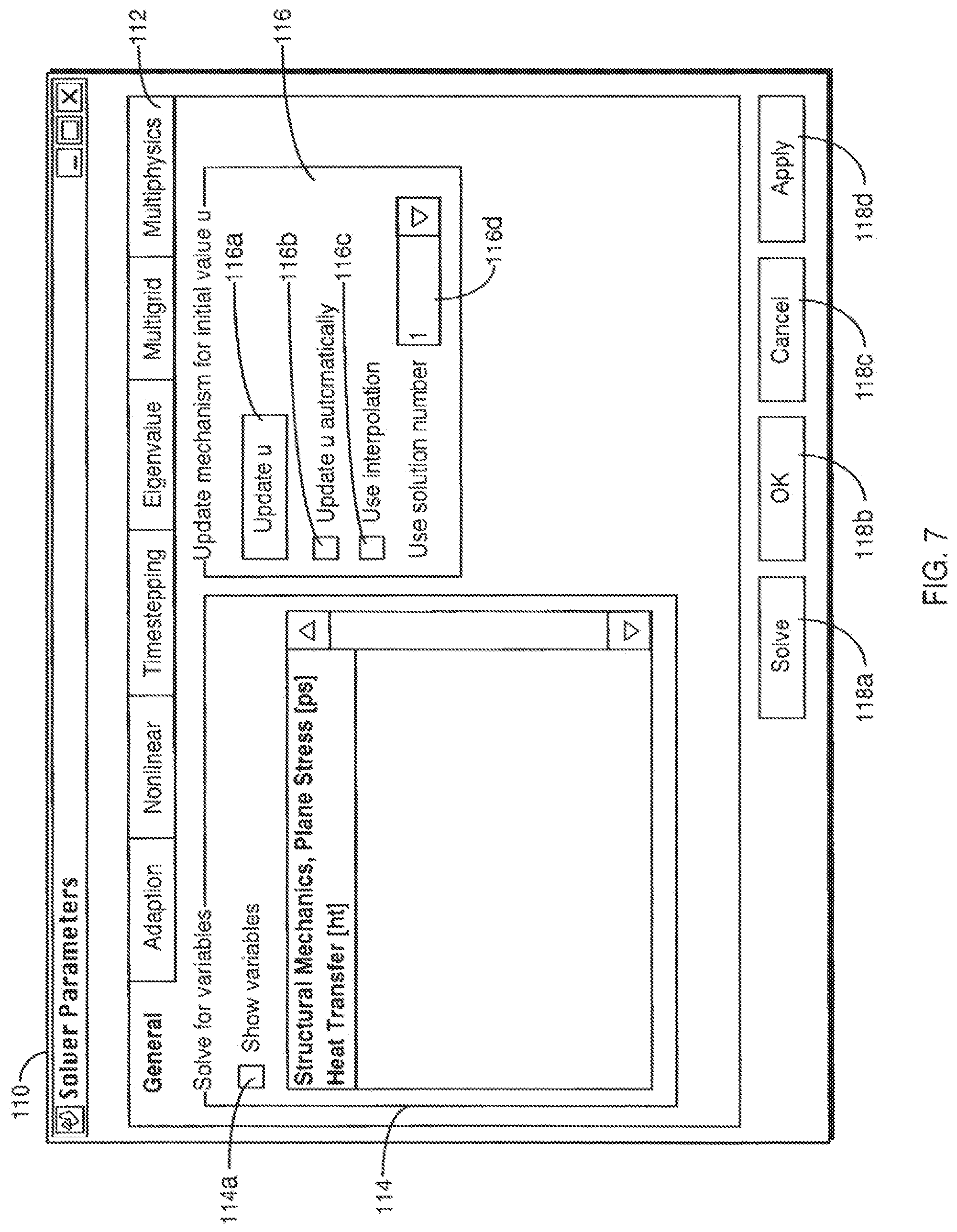 Patent US12099787 Figure 8 – System and method for accessing settings in a multiphysics modeling system using a model tree