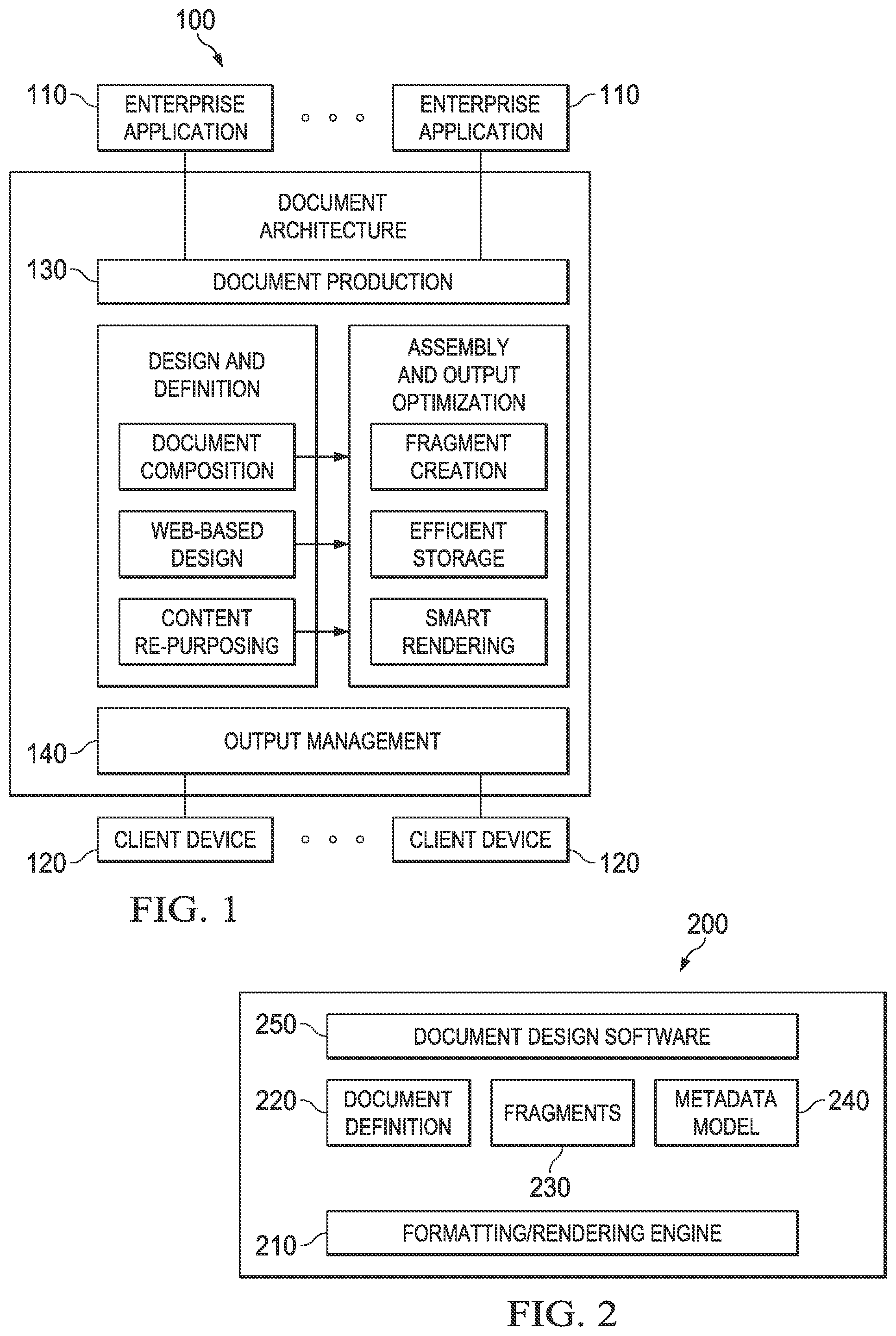Patent US12099794 Figure 1 – Document architecture with fragment-driven role based access controls
