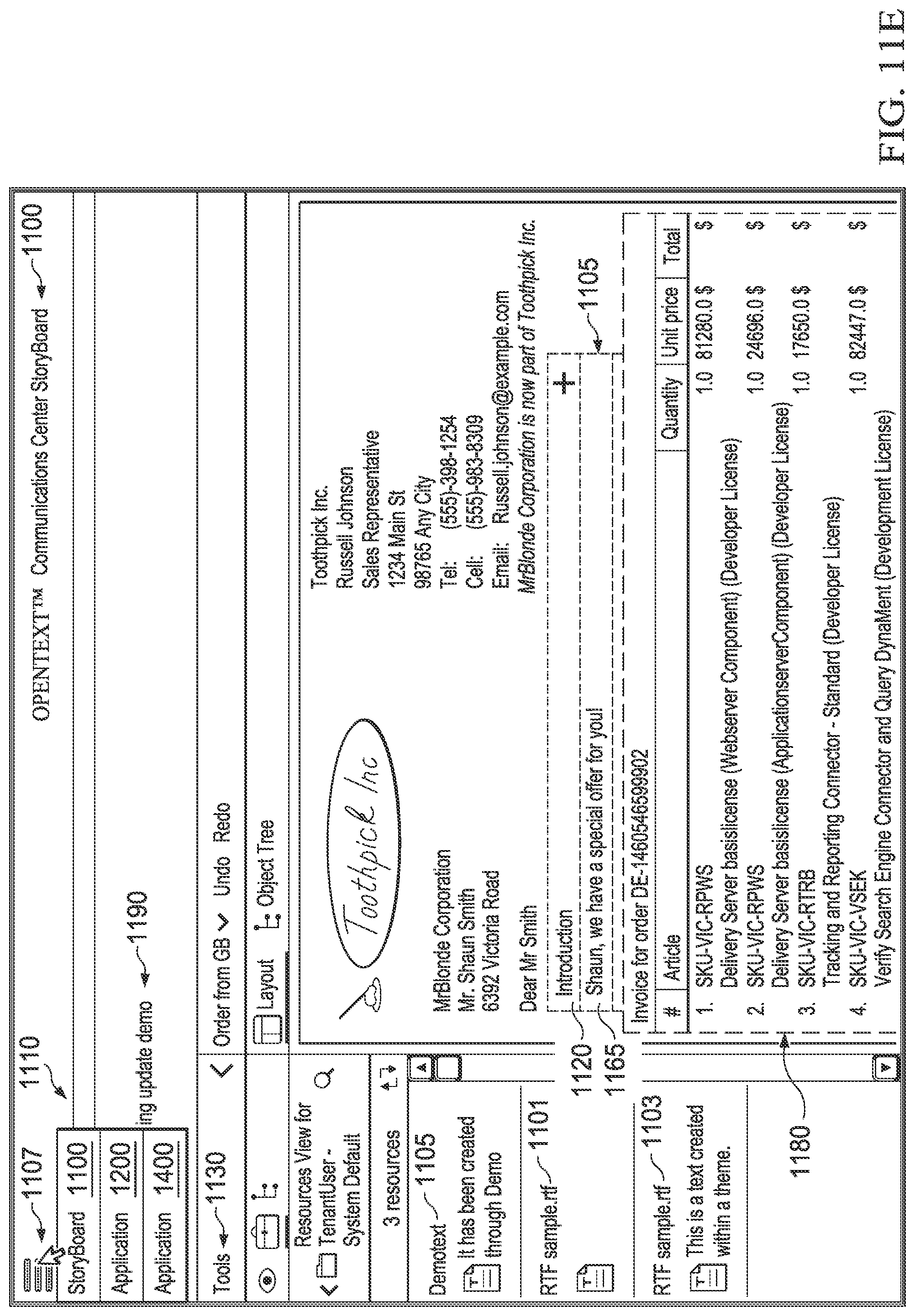 Patent US12099794 Figure 19 – Document architecture with fragment-driven role based access controls