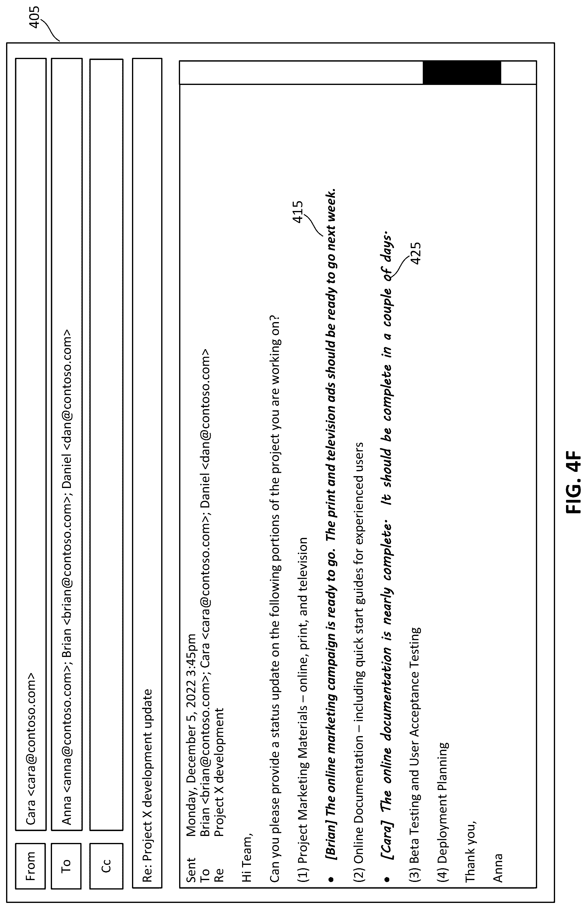 Patent US12099797 Figure 12 – Techniques for automatically adjusting font attributes for inline replies in email messages