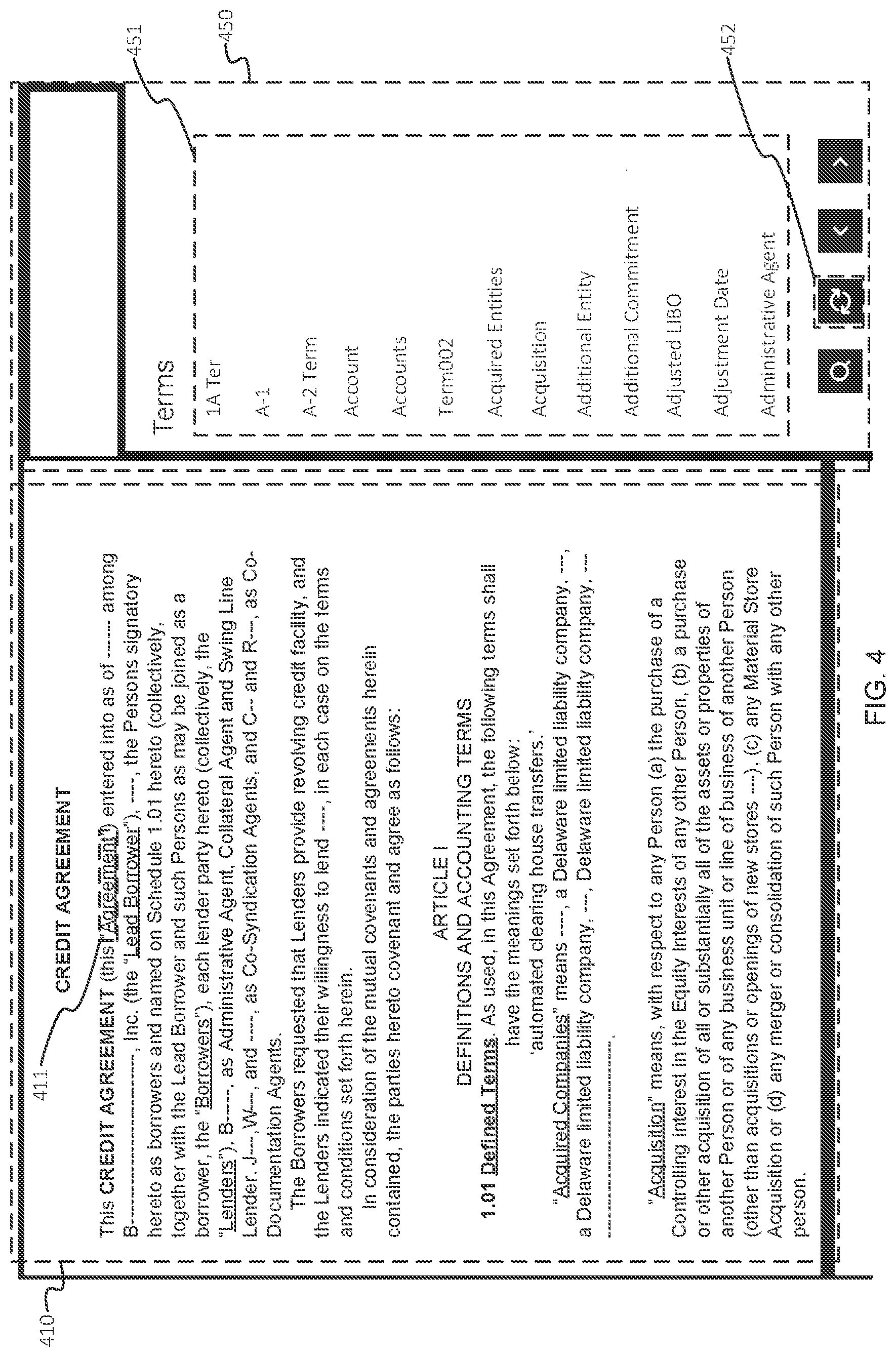 Patent US12099804 Figure 4 – Definition retrieval and display