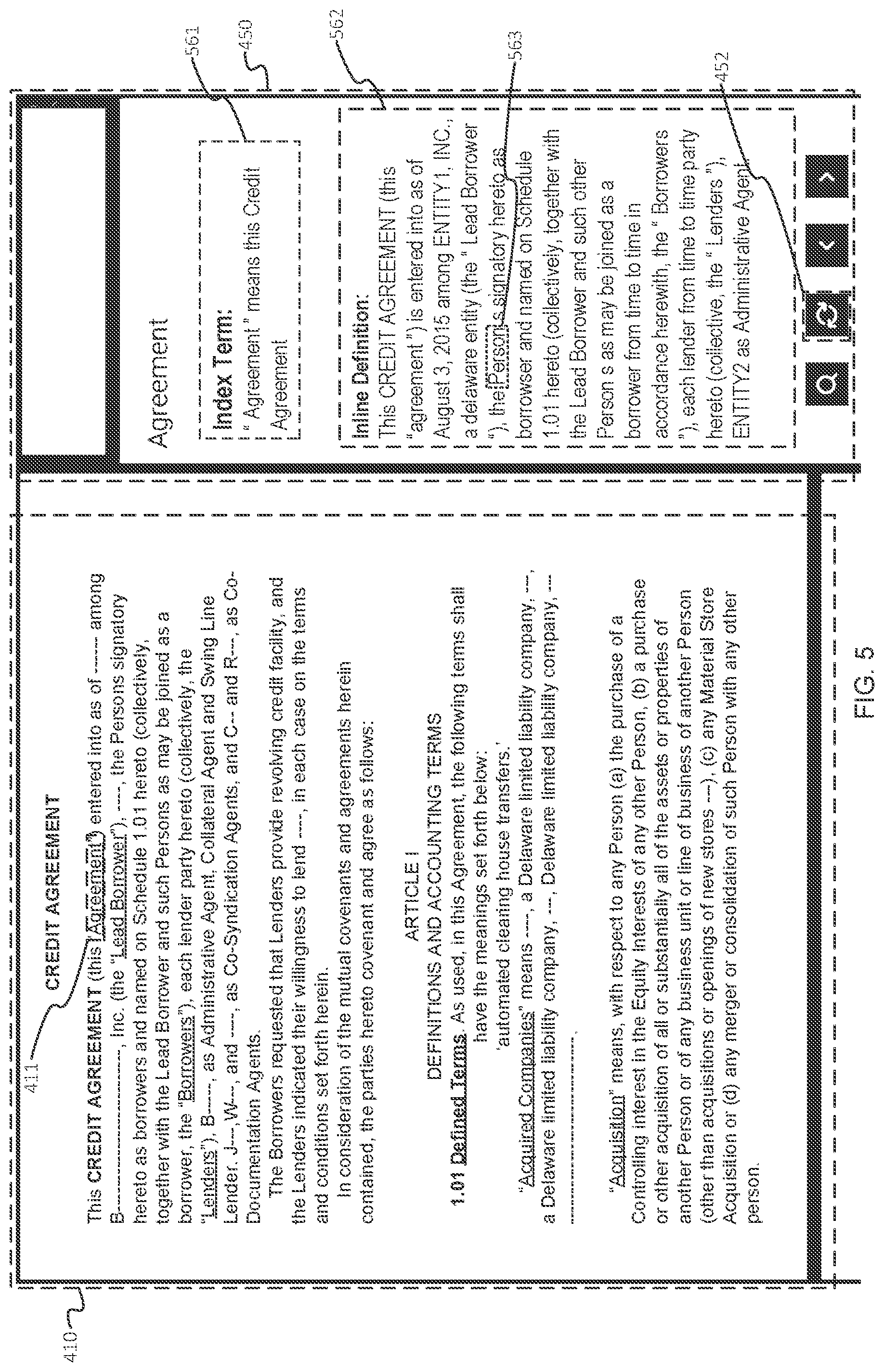 Patent US12099804 Figure 5 – Definition retrieval and display