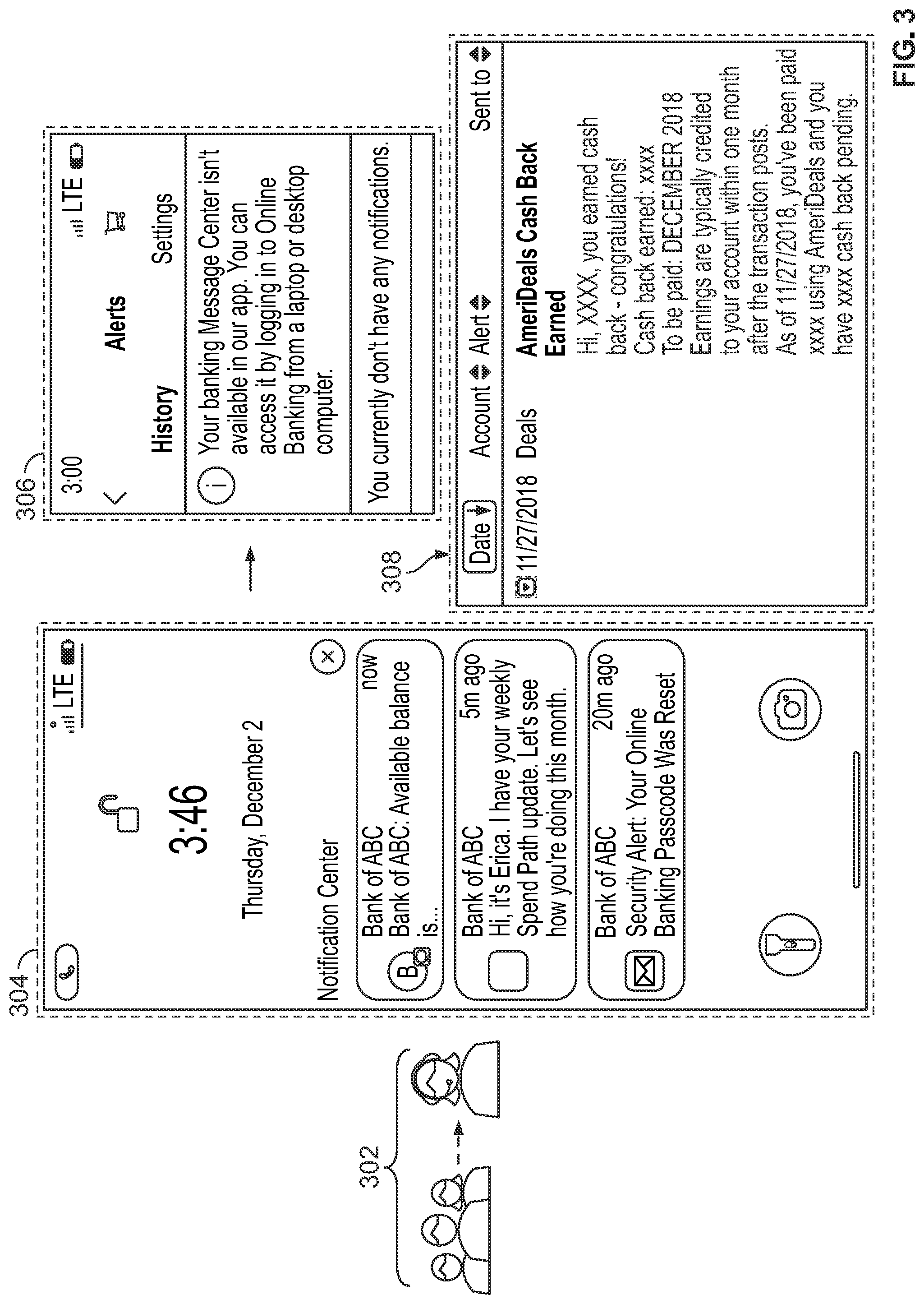 Patent US12099807 Figure 3 – Artificial intelligence (AI)-powered conversational messaging and completion engine for use within a mobile application