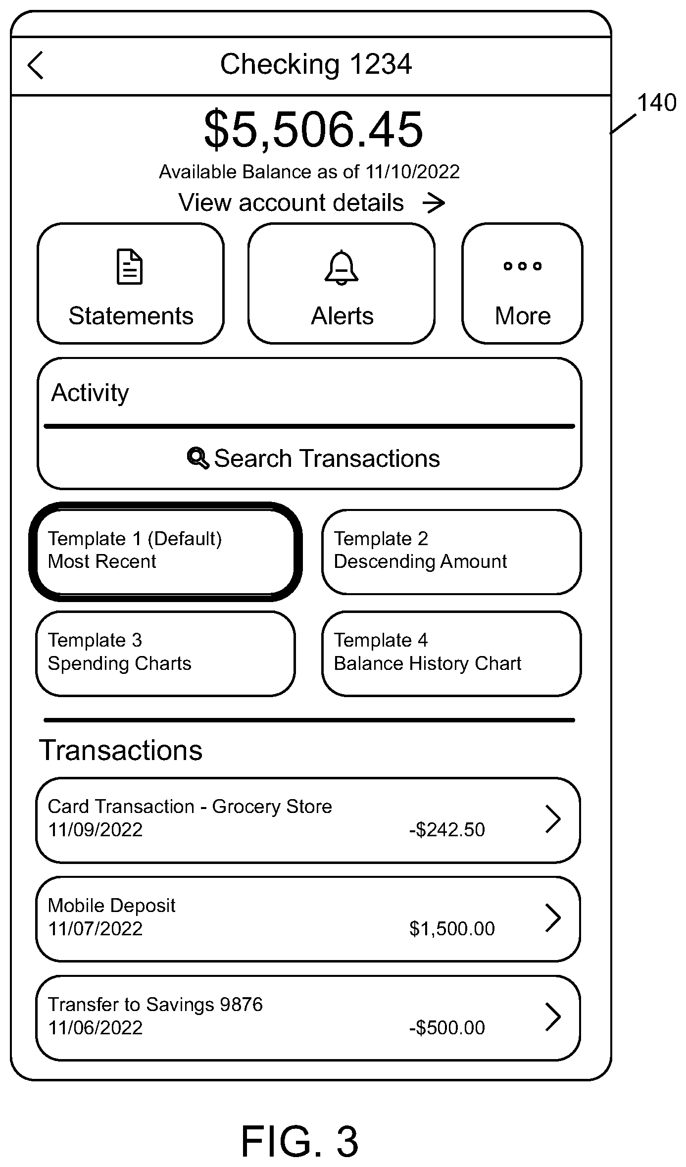Patent US12099821 Figure 3 – System and method for sorting and displaying of user account data