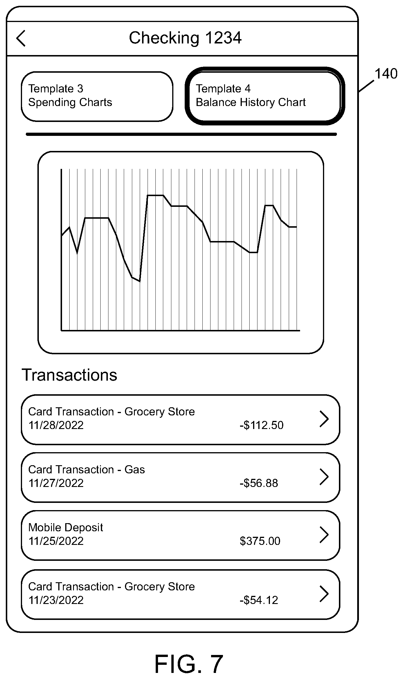 Patent US12099821 Figure 7 – System and method for sorting and displaying of user account data
