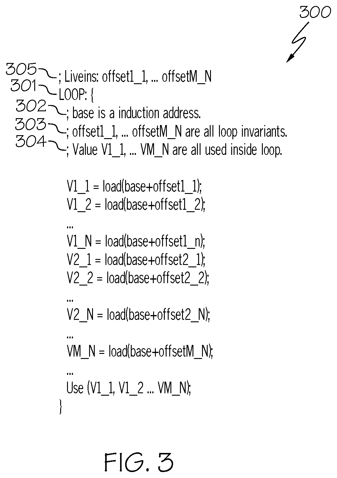 Patent US12099823 Figure 3 – Reducing register pressure