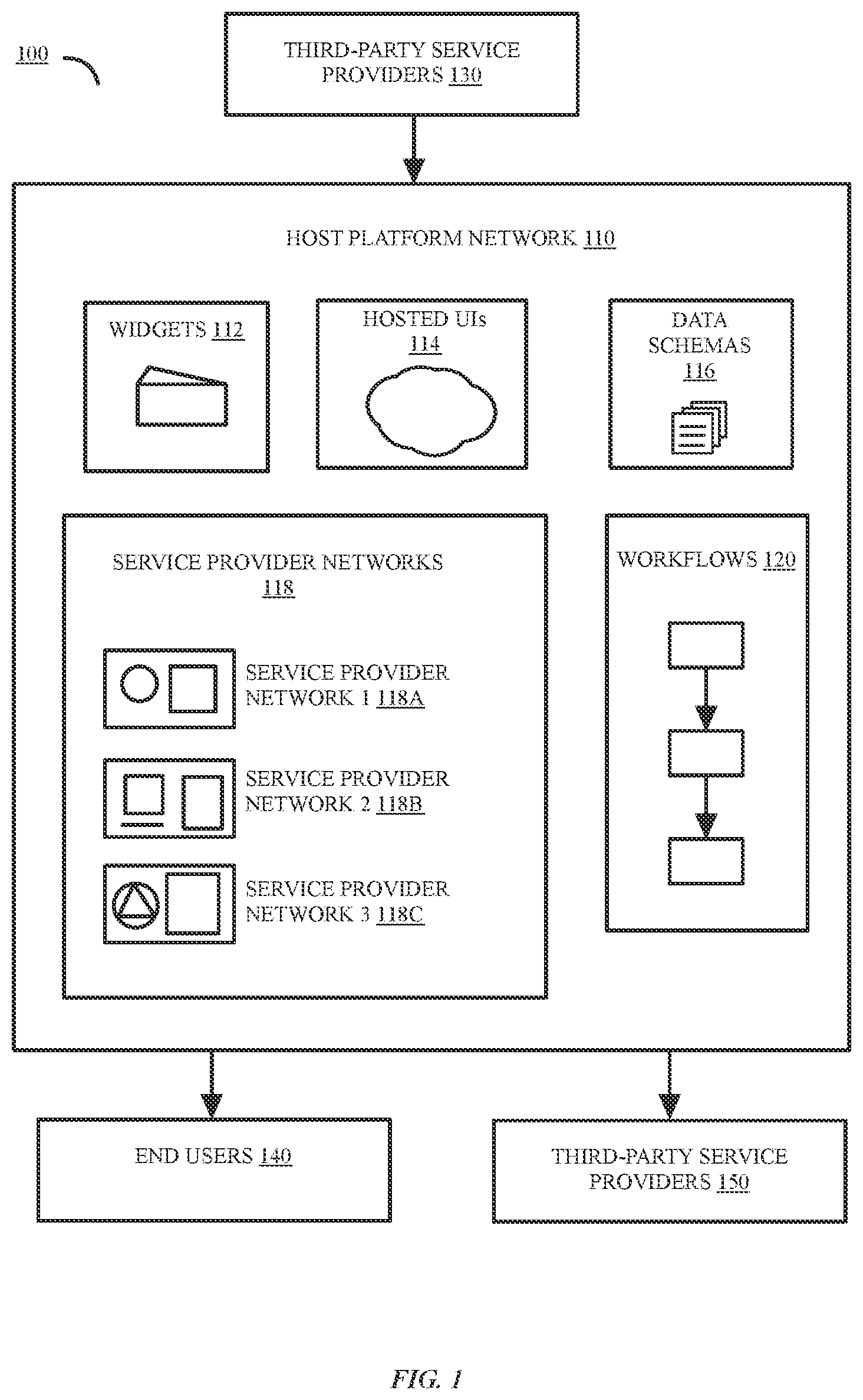 Patent US12099837 — Multi-surface applications — Figure 1