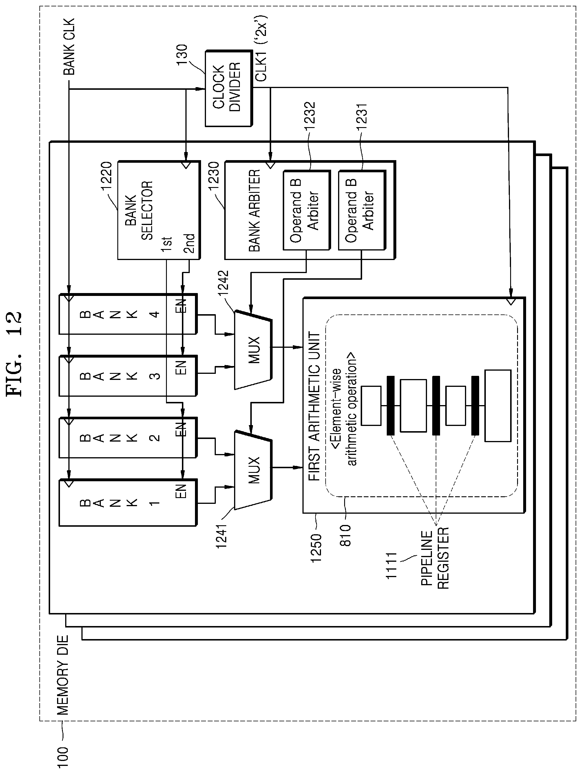 Patent US12099839 Figure 14 – Memory device for performing in-memory processing