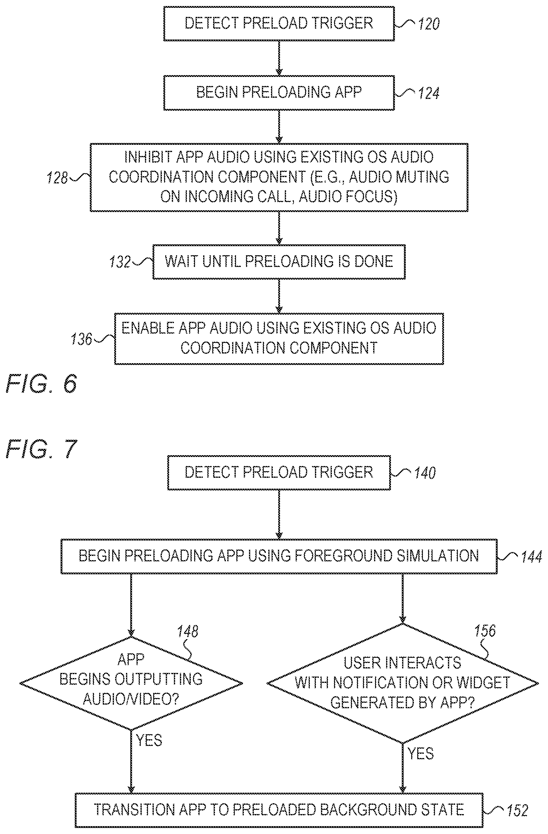 Patent US12099854 Figure 6 – Techniques for detecting completion of preloading of user applications