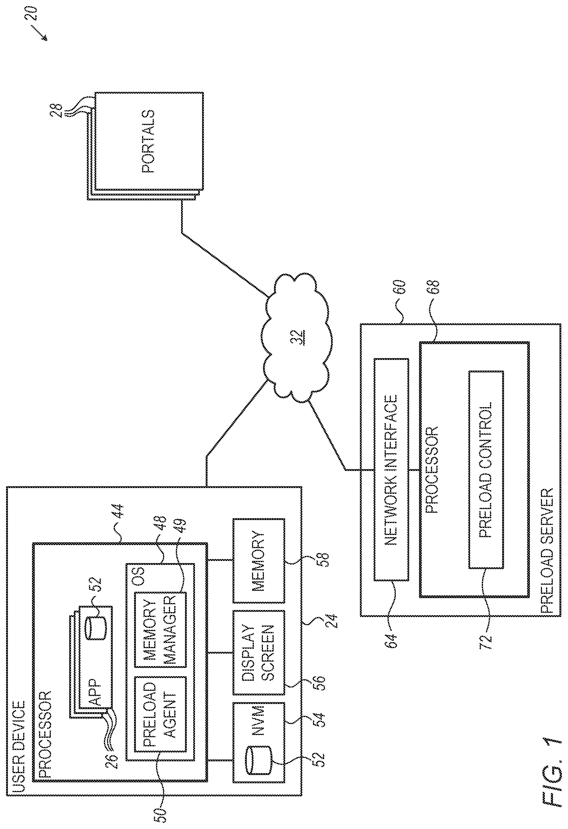 Patent US12099856 Figure 1 – Robust application preloading with accurate user experience