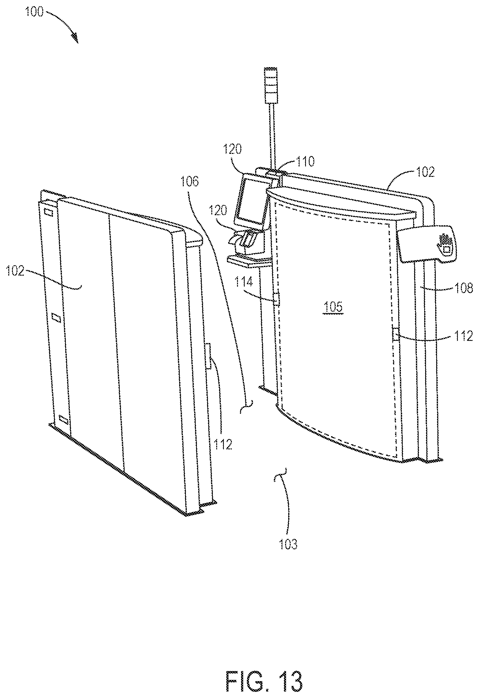 Patent US12099892 Figure 8 – RFID multi-read portal