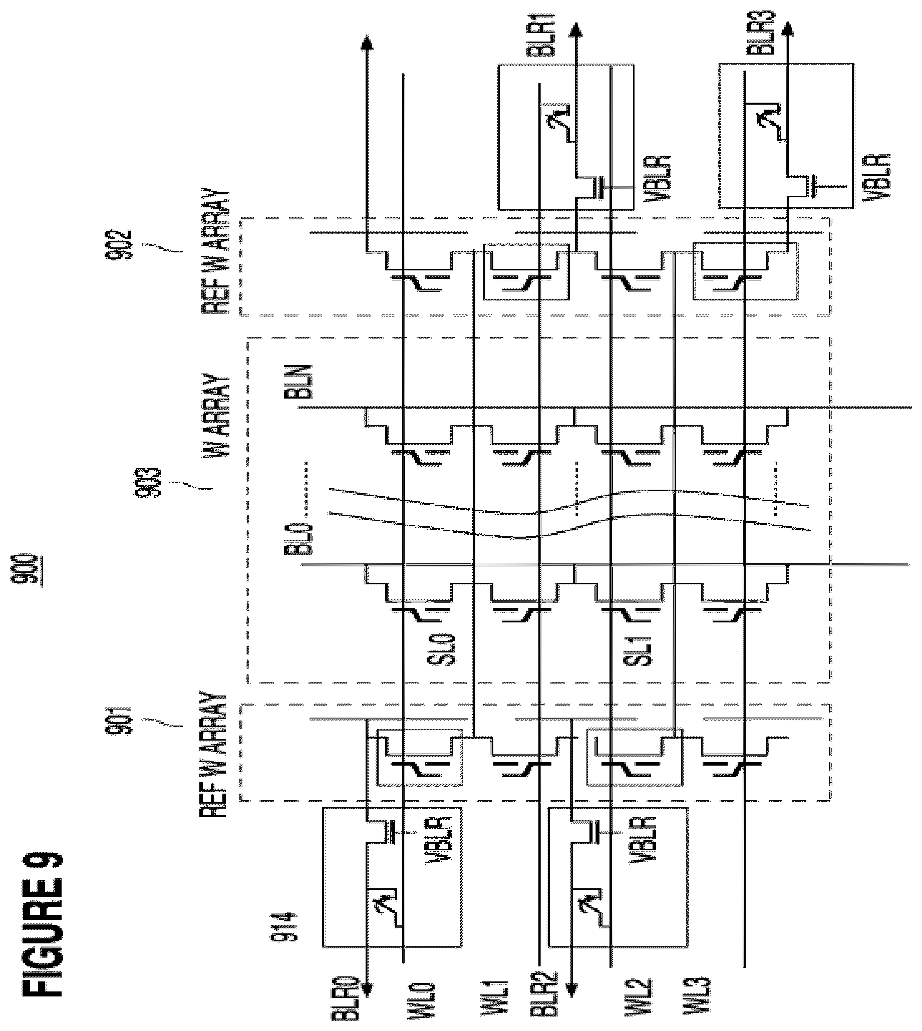 Patent US12099921 Figure 9 – Decoders for analog neural memory in deep learning artificial neural network