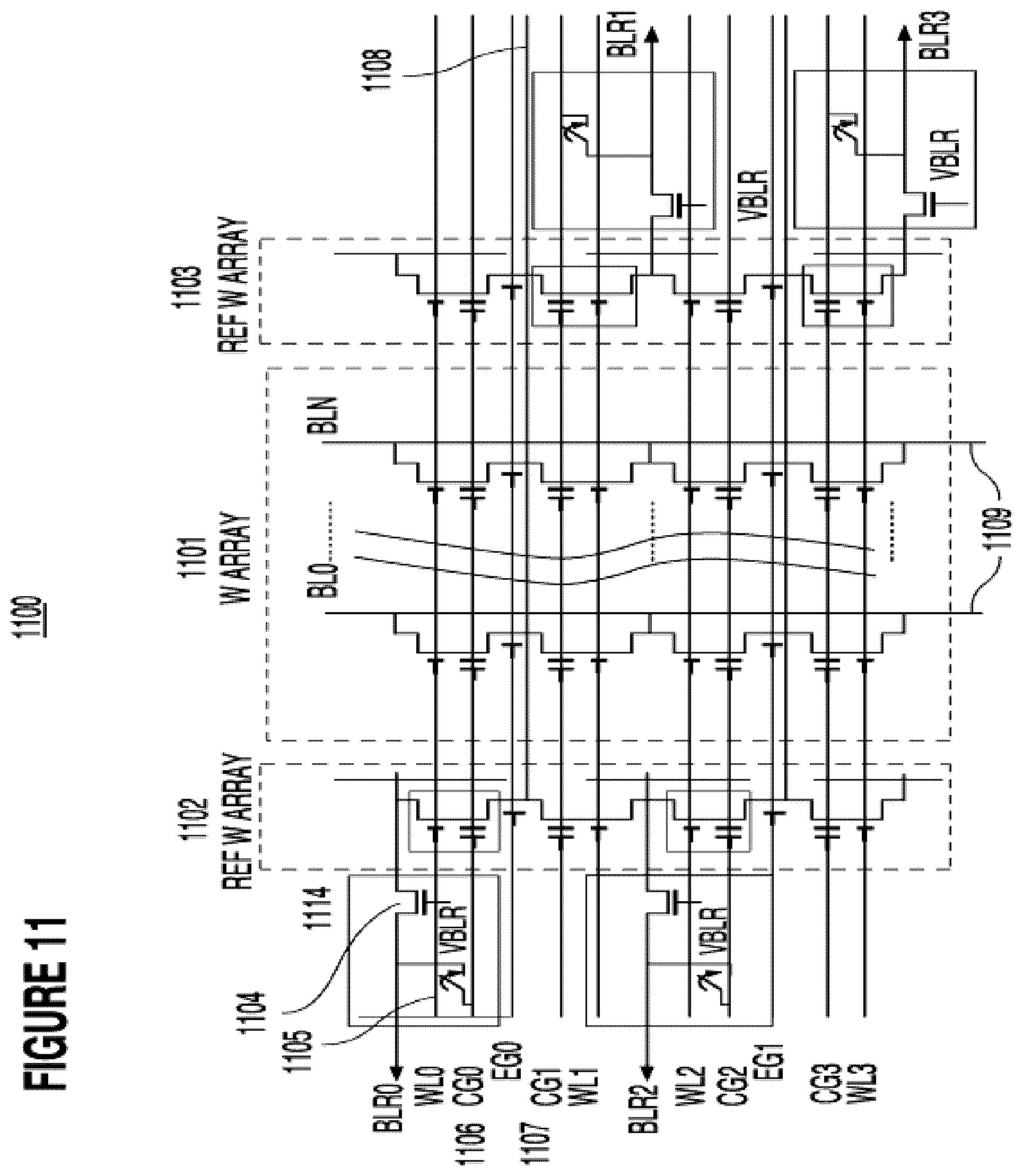 Patent US12099921 Figure 11 – Decoders for analog neural memory in deep learning artificial neural network