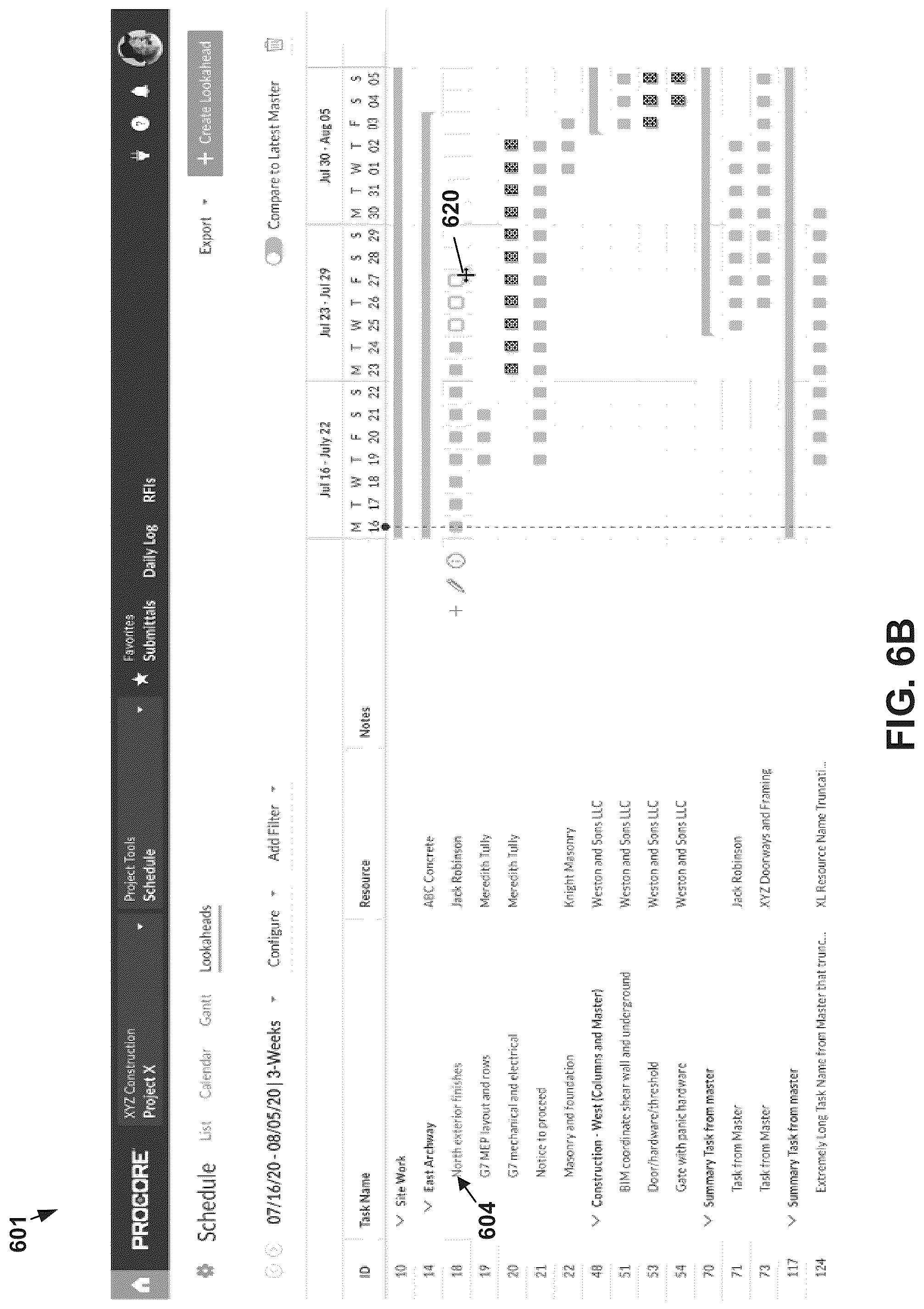 Patent US12099946 Figure 7 – Systems and methods for creating and managing a lookahead schedule