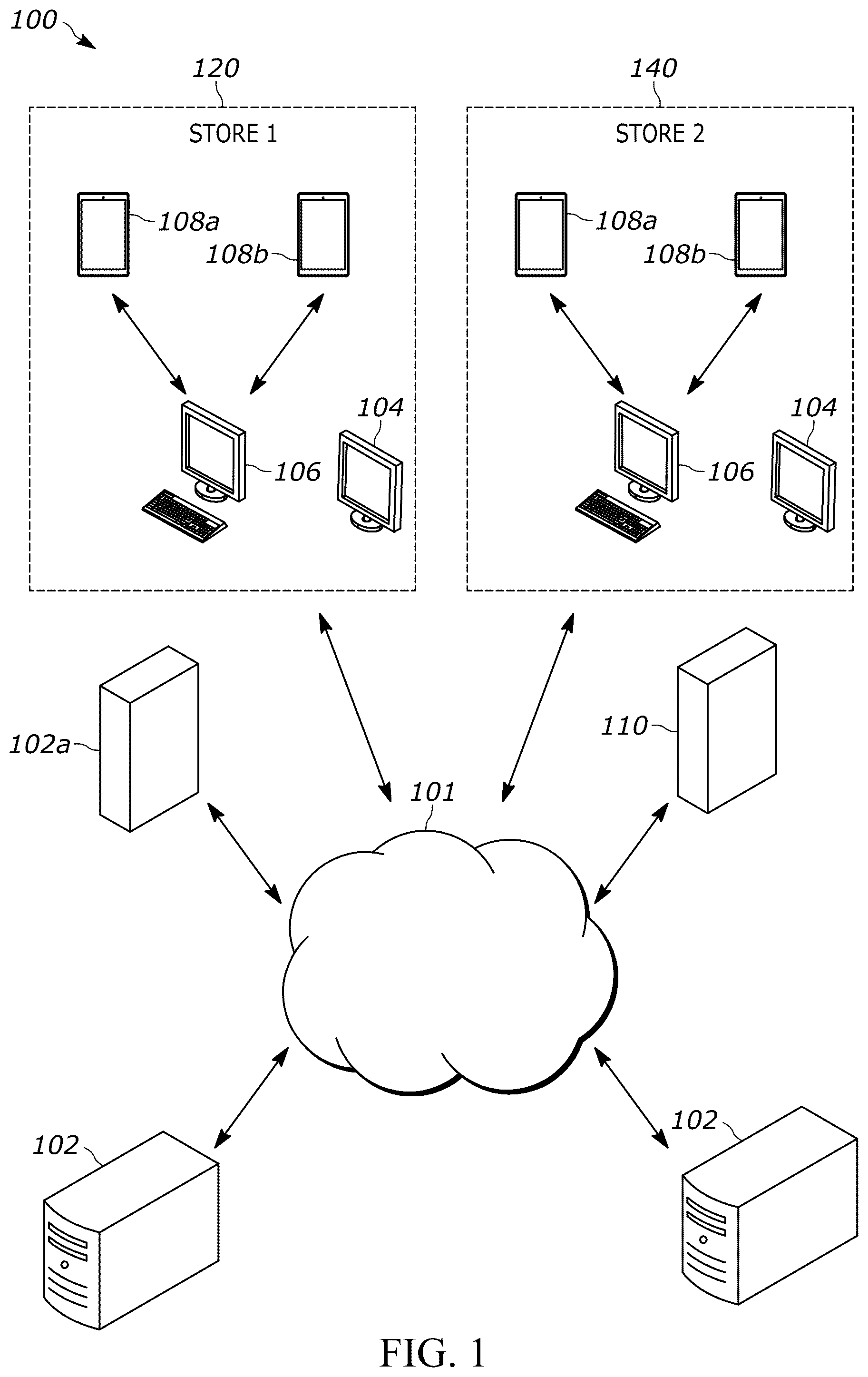 Patent US12099962 Figure 1 – Methods and systems for detecting delivery trip events and improving delivery driver safety