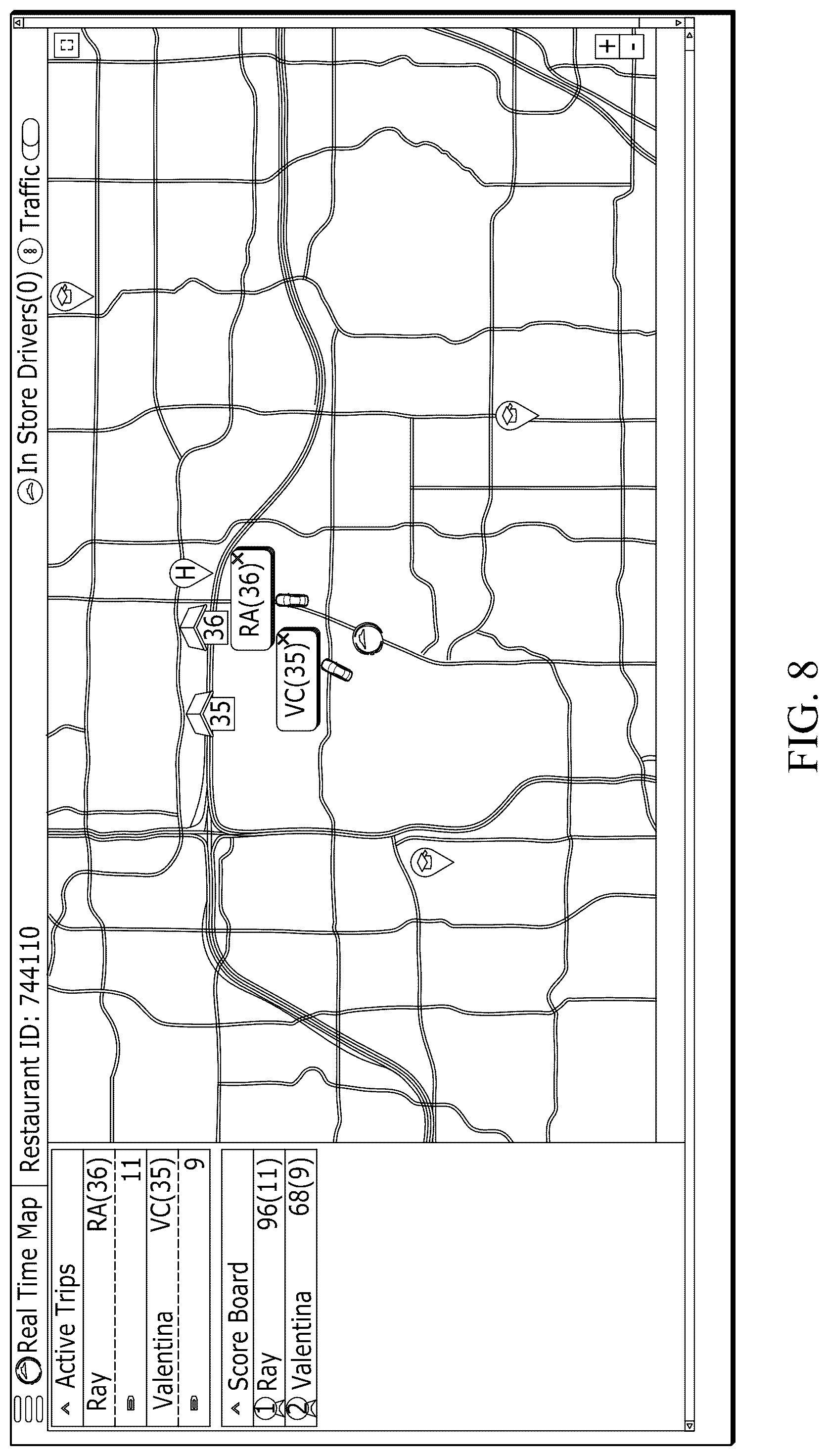 Patent US12099962 Figure 9 – Methods and systems for detecting delivery trip events and improving delivery driver safety