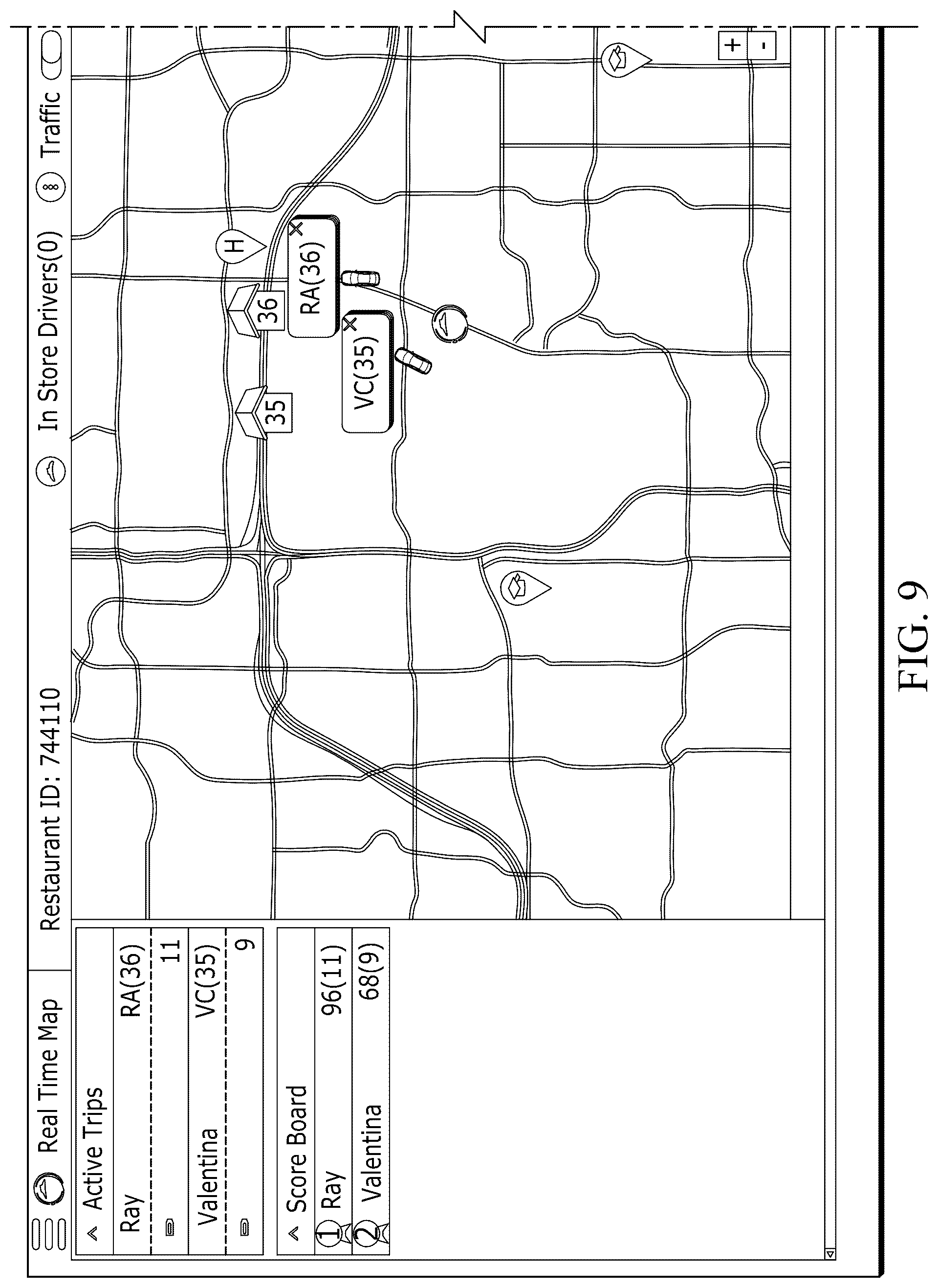 Patent US12099962 Figure 10 – Methods and systems for detecting delivery trip events and improving delivery driver safety