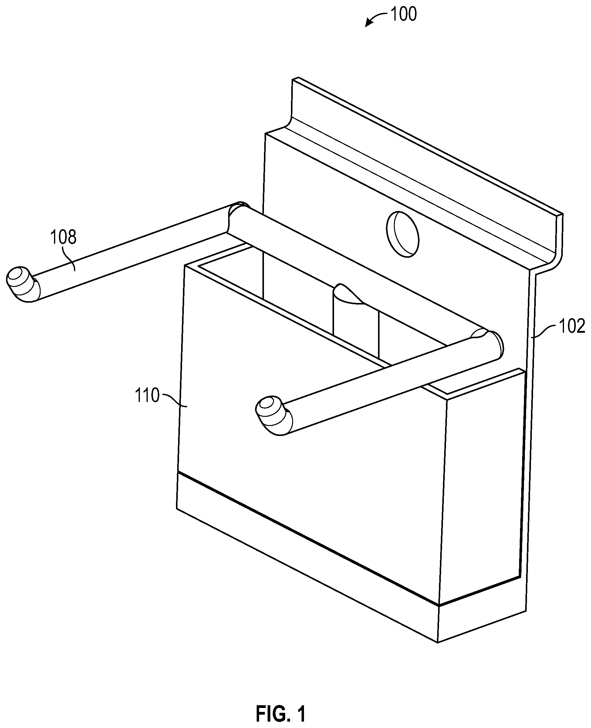Patent US12099966 — Device for holding and monitoring weight of product(s) in an inventory management system — Figure 1