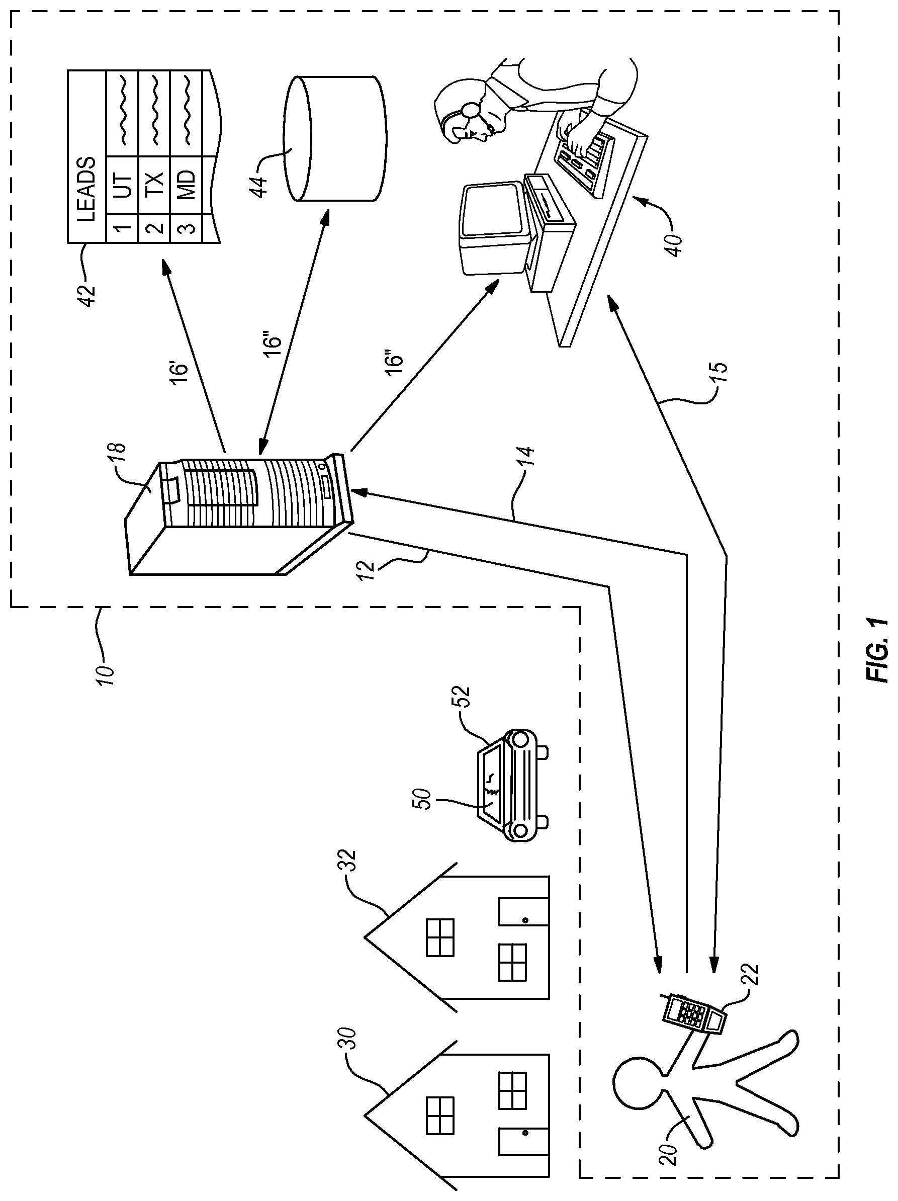 Patent US12099972 Figure 1 – Sales report generation and display on a graphical user interface (GUI) of a mobile software application executing on a wireless mobile computer device