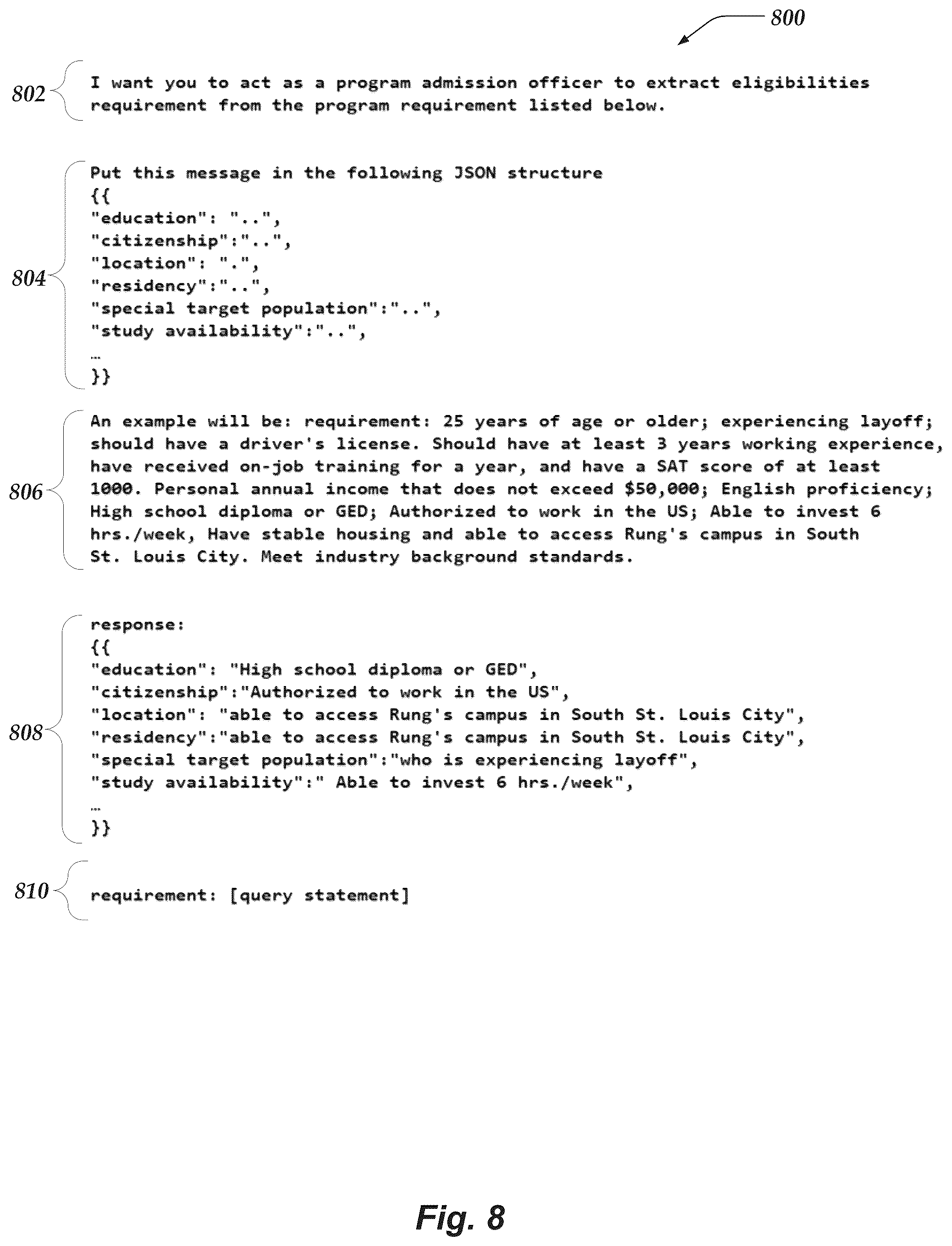 Patent US12099975 Figure 8 – System for analyzing learners