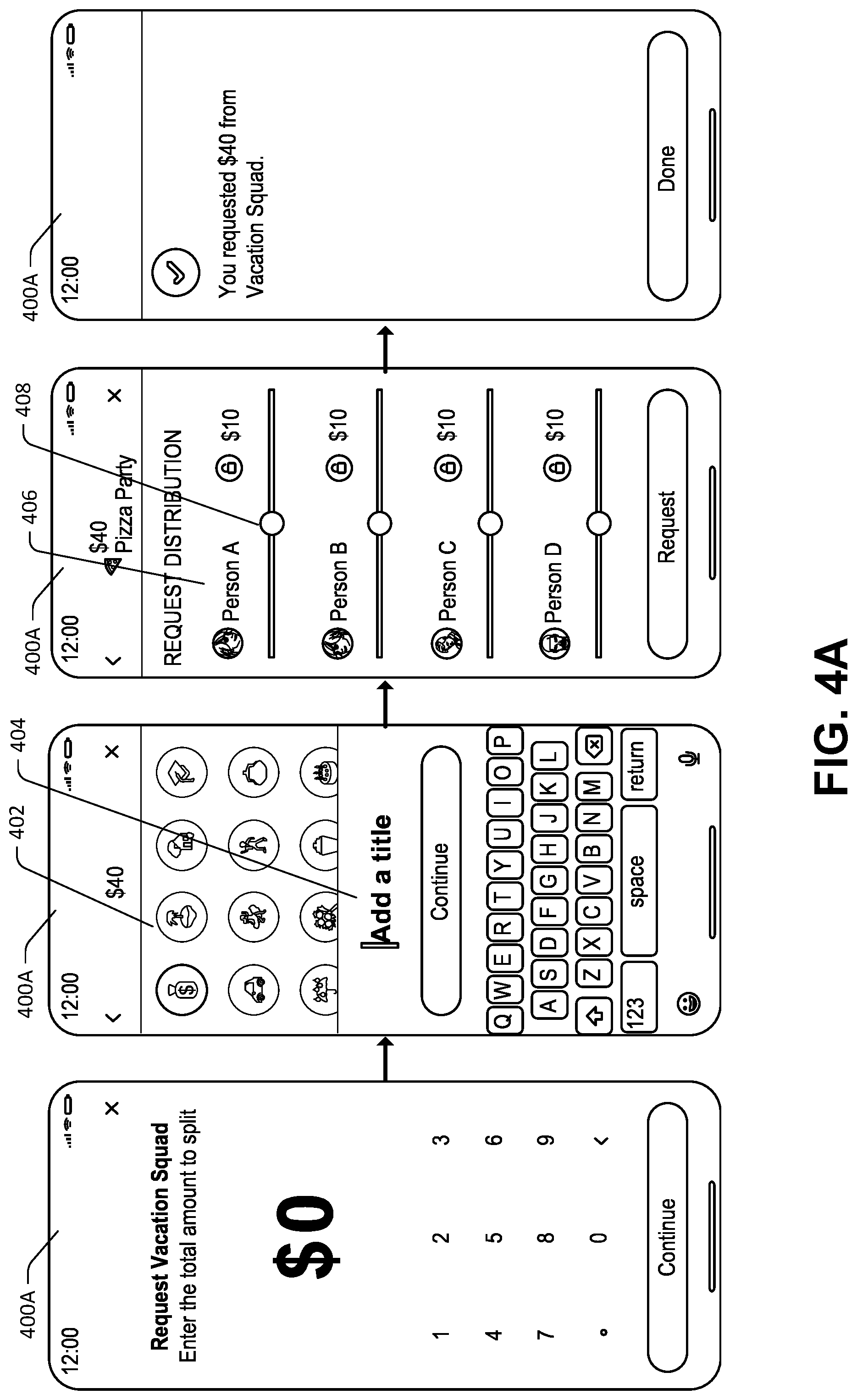 Patent US12099985 Figure 4 – Group data objects and associated functionality enablement