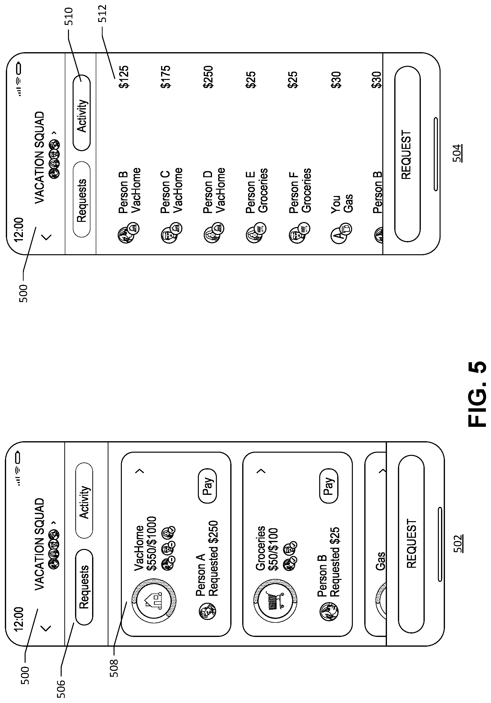 Patent US12099985 Figure 8 – Group data objects and associated functionality enablement