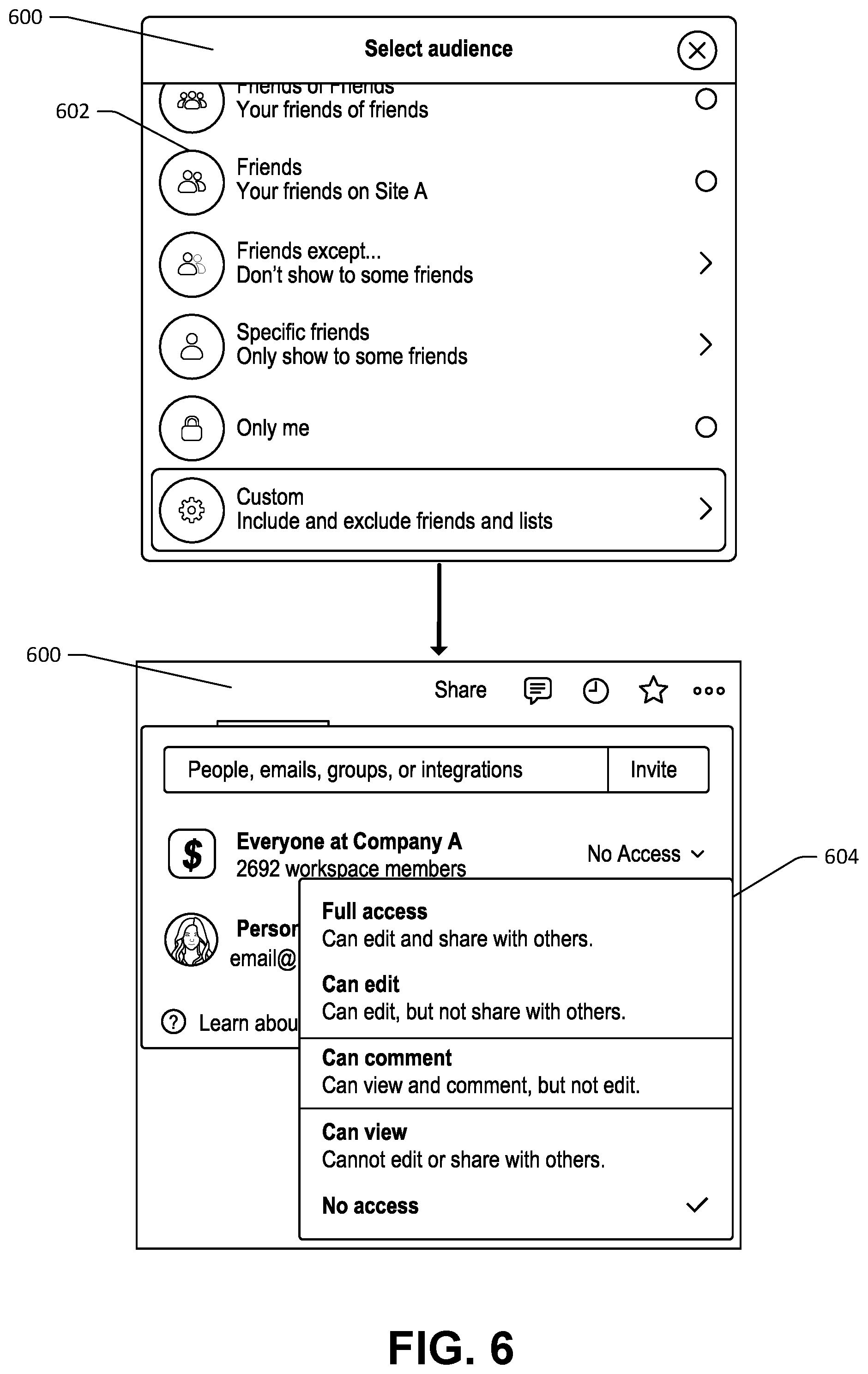 Patent US12099985 Figure 9 – Group data objects and associated functionality enablement