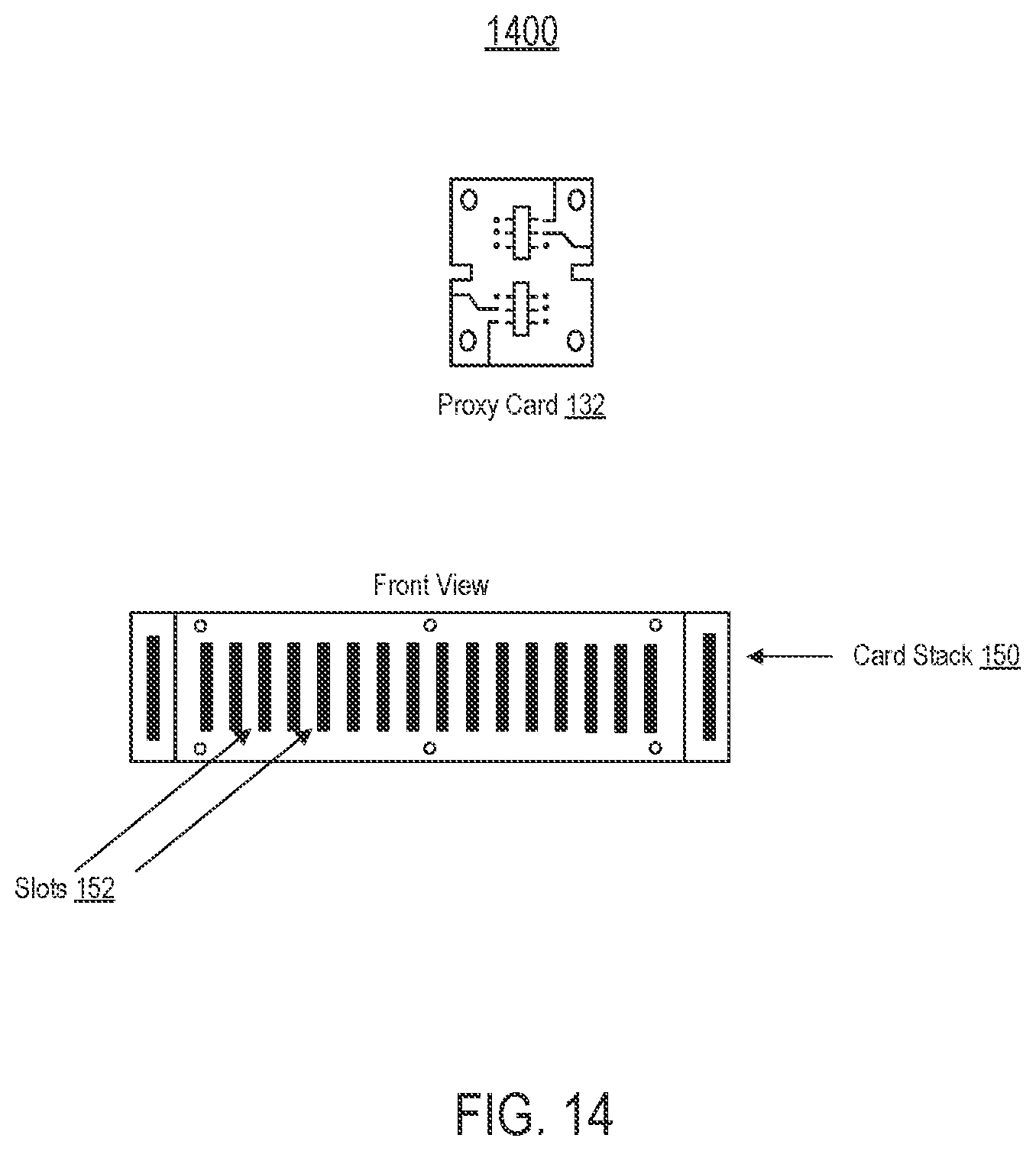 Patent US12099994 Figure 14 – Multiplexing-based validation via a proxy card at a terminal device