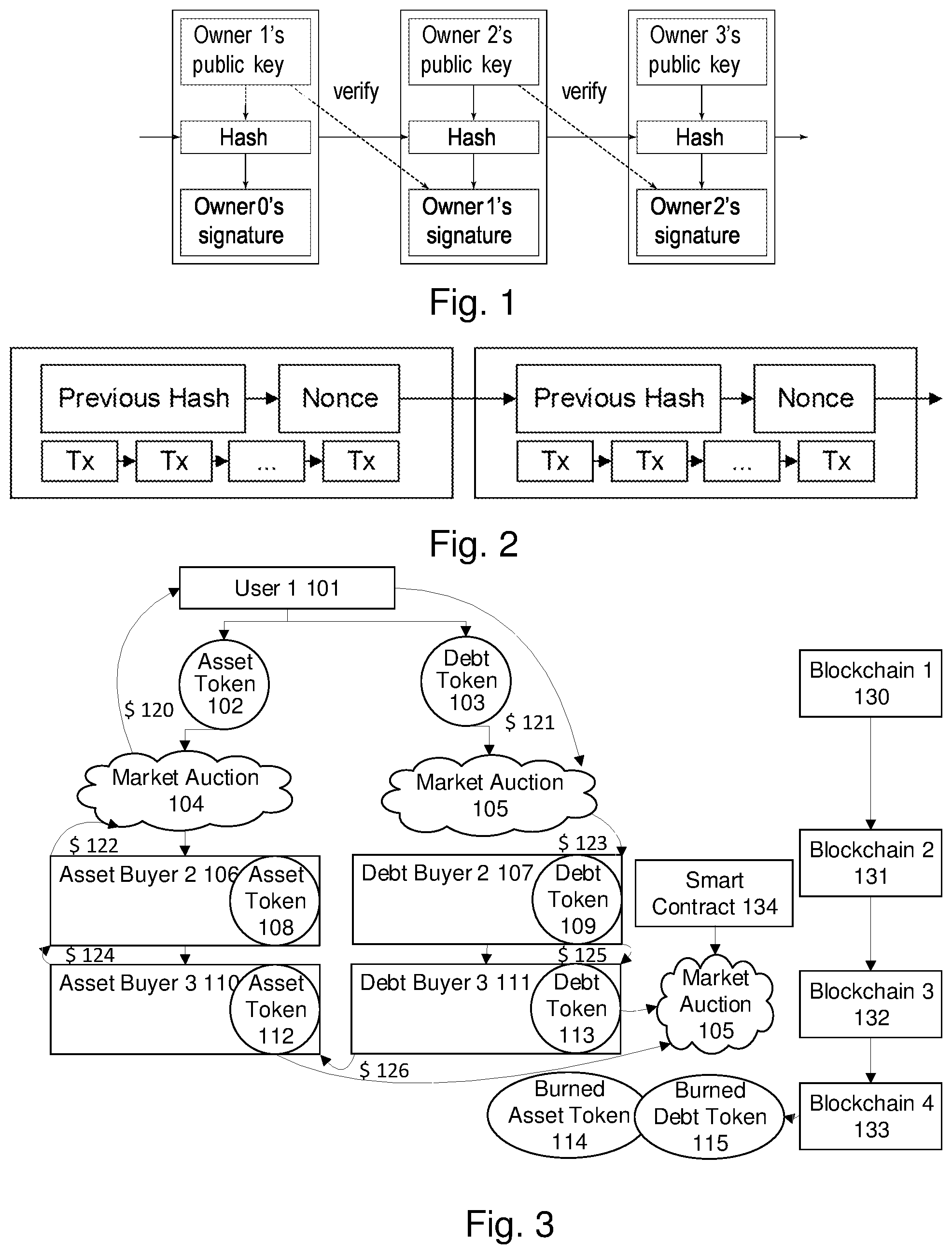 Patent US12099997 Figure 1 – Tokenized fungible liabilities