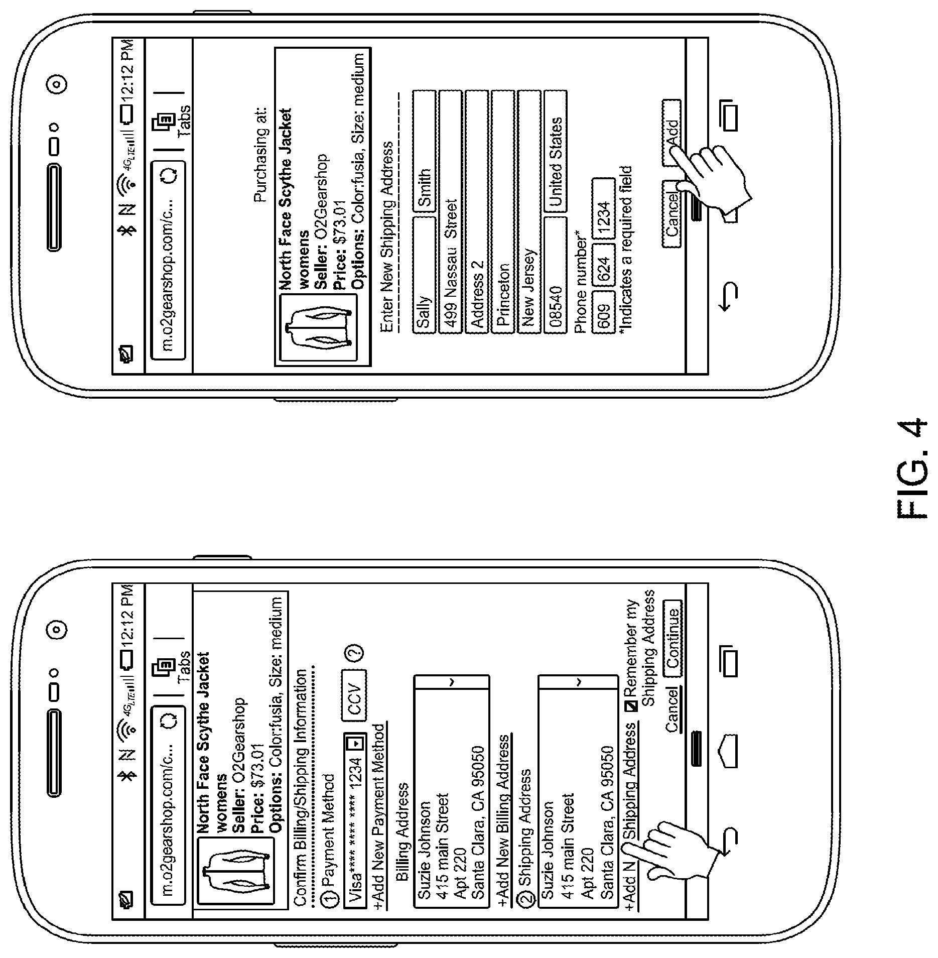 Patent US12100000 Figure 4 – Bifurcated digital wallet systems and methods for processing transactions using information extracted from multiple sources