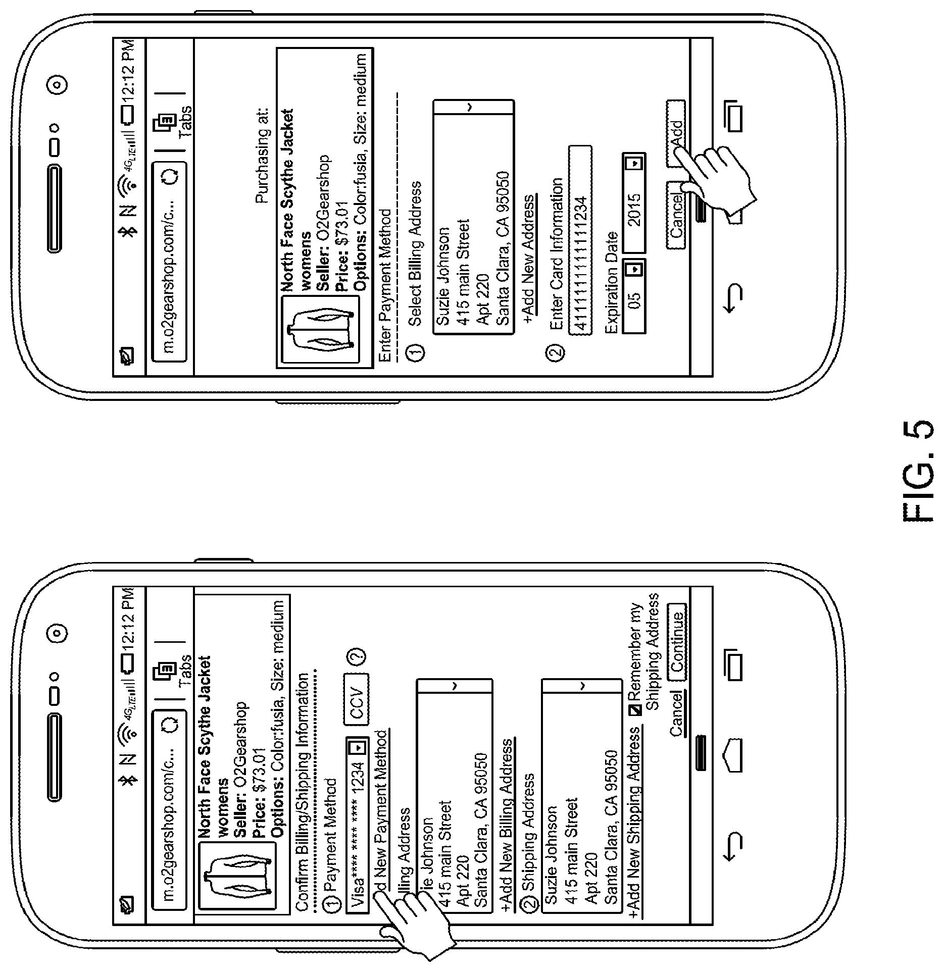 Patent US12100000 Figure 5 – Bifurcated digital wallet systems and methods for processing transactions using information extracted from multiple sources